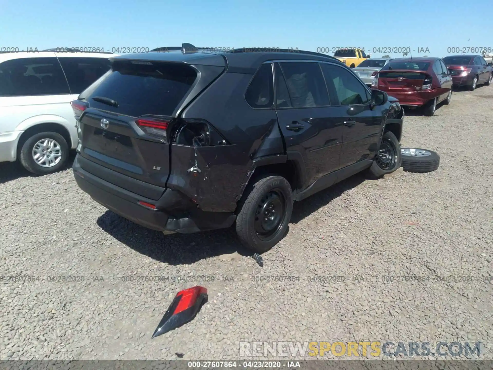 4 Фотография поврежденного автомобиля 2T3H1RFV5KW002056 TOYOTA RAV4 2019