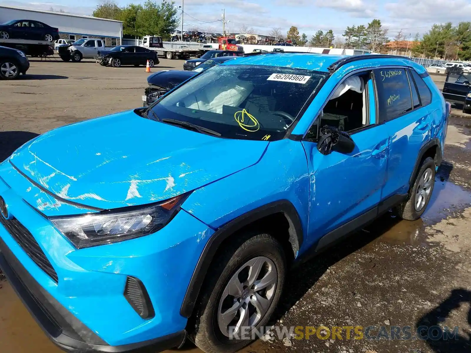 9 Фотография поврежденного автомобиля 2T3H1RFV5KW009492 TOYOTA RAV4 2019