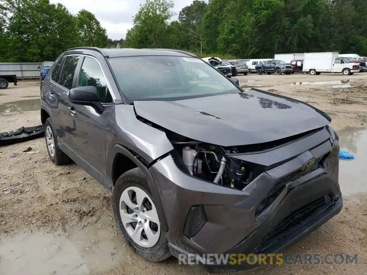 1 Photograph of a damaged car 2T3H1RFV5KW016913 TOYOTA RAV4 2019