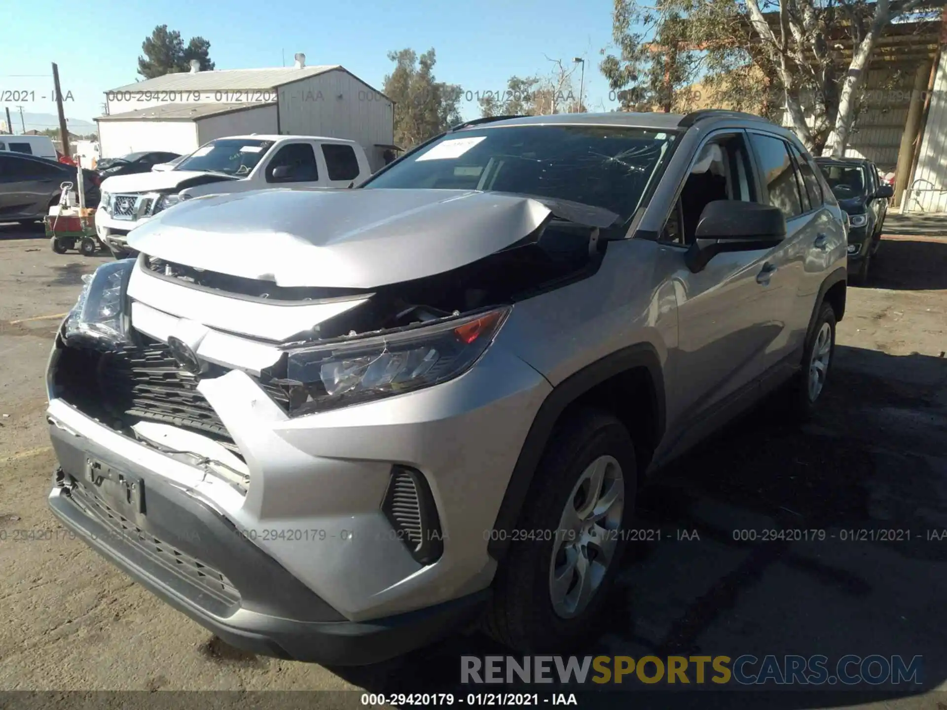 2 Photograph of a damaged car 2T3H1RFV5KW020315 TOYOTA RAV4 2019