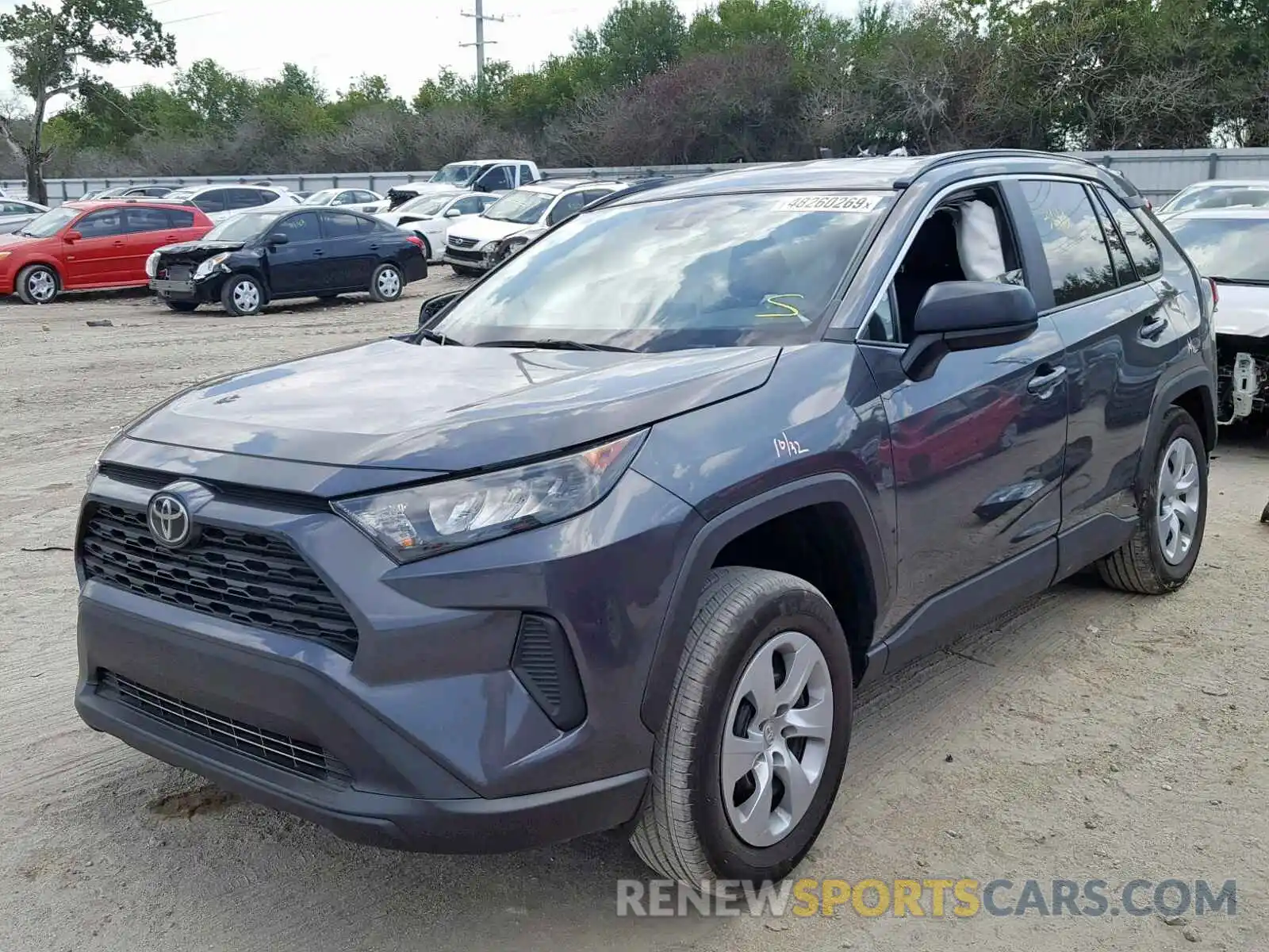 2 Фотография поврежденного автомобиля 2T3H1RFV5KW033582 TOYOTA RAV4 2019