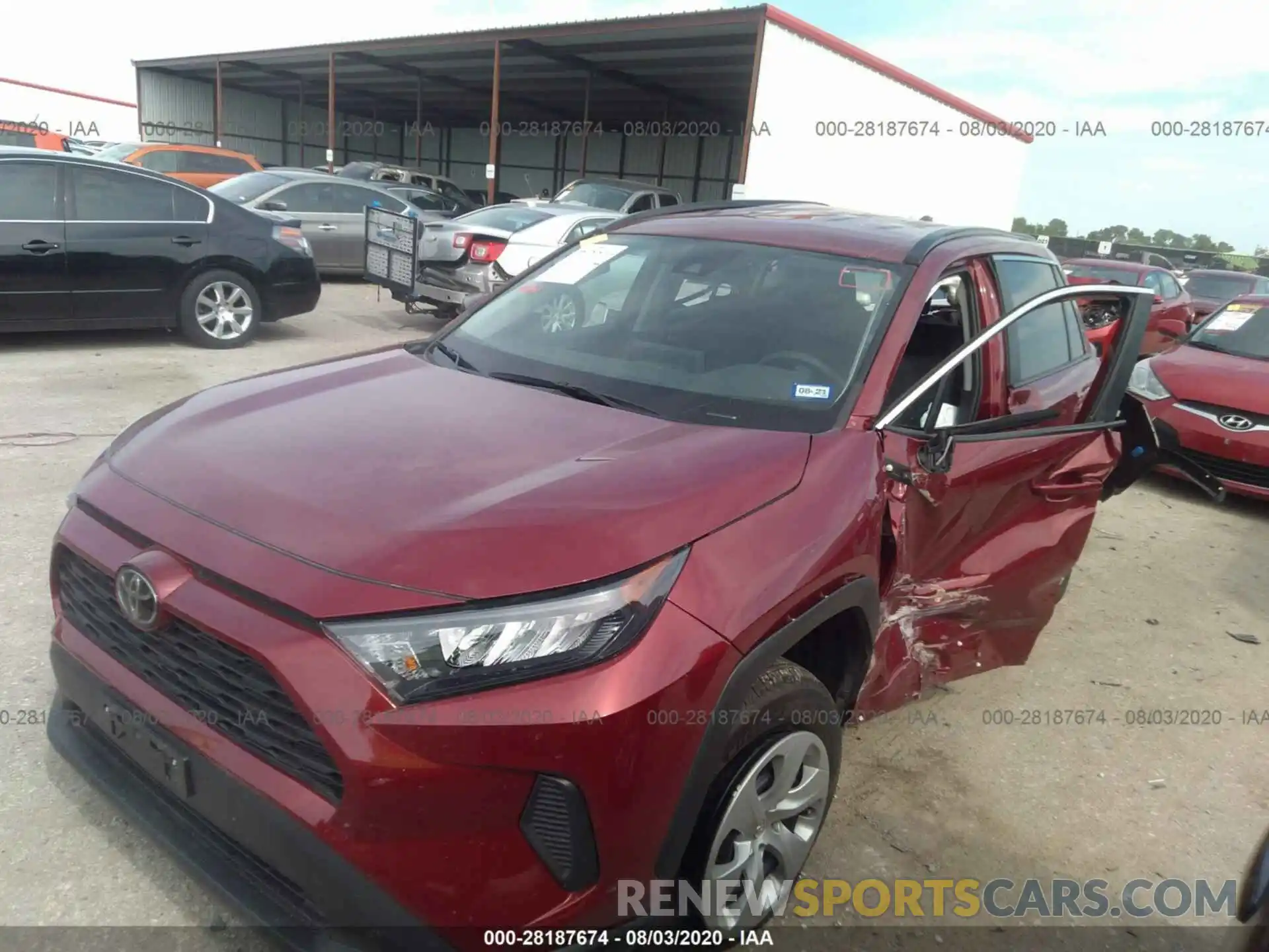 2 Фотография поврежденного автомобиля 2T3H1RFV5KW034795 TOYOTA RAV4 2019