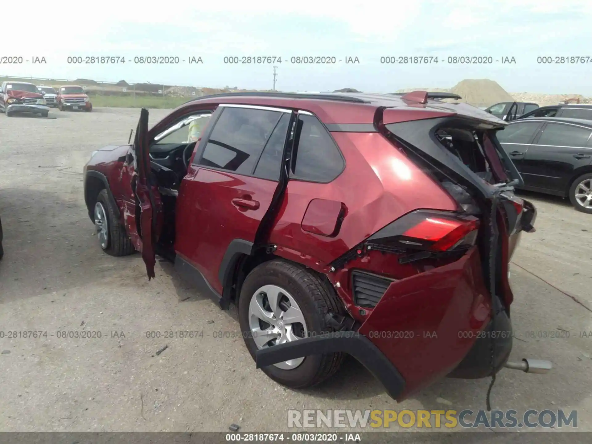 3 Фотография поврежденного автомобиля 2T3H1RFV5KW034795 TOYOTA RAV4 2019