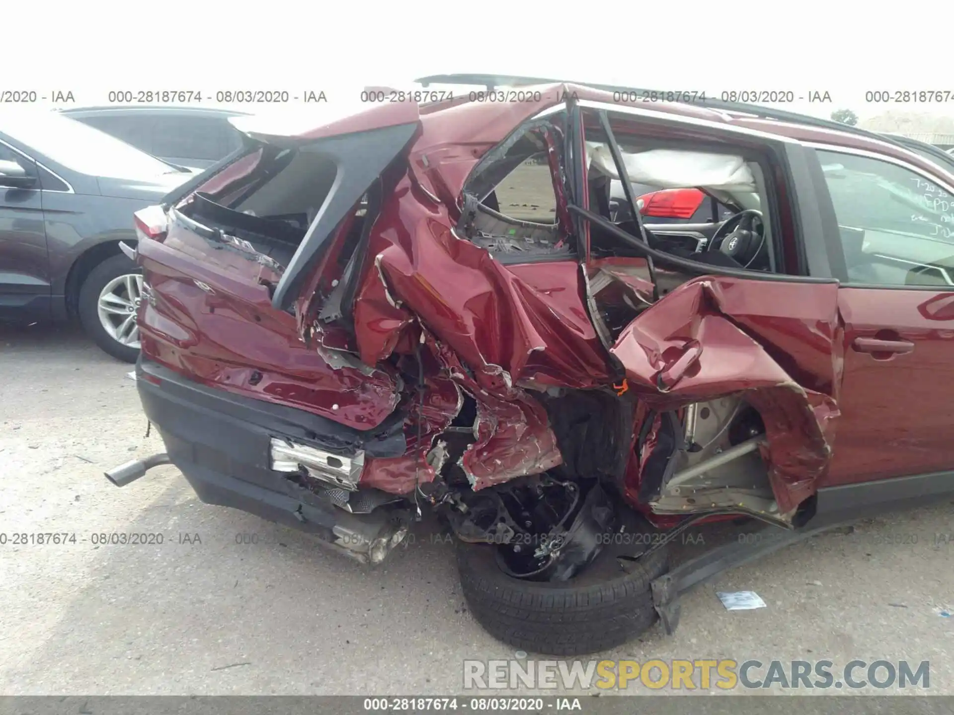 6 Photograph of a damaged car 2T3H1RFV5KW034795 TOYOTA RAV4 2019