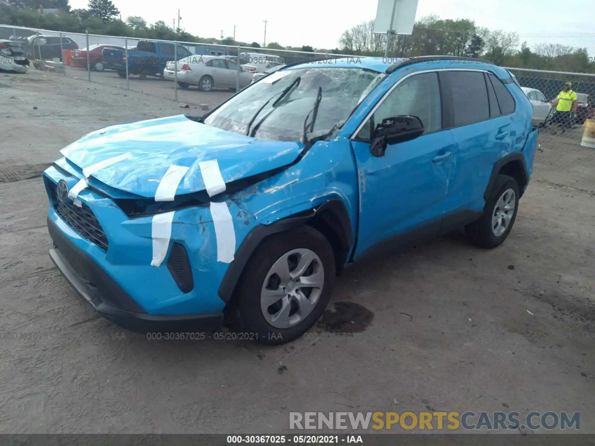 2 Фотография поврежденного автомобиля 2T3H1RFV5KW050592 TOYOTA RAV4 2019