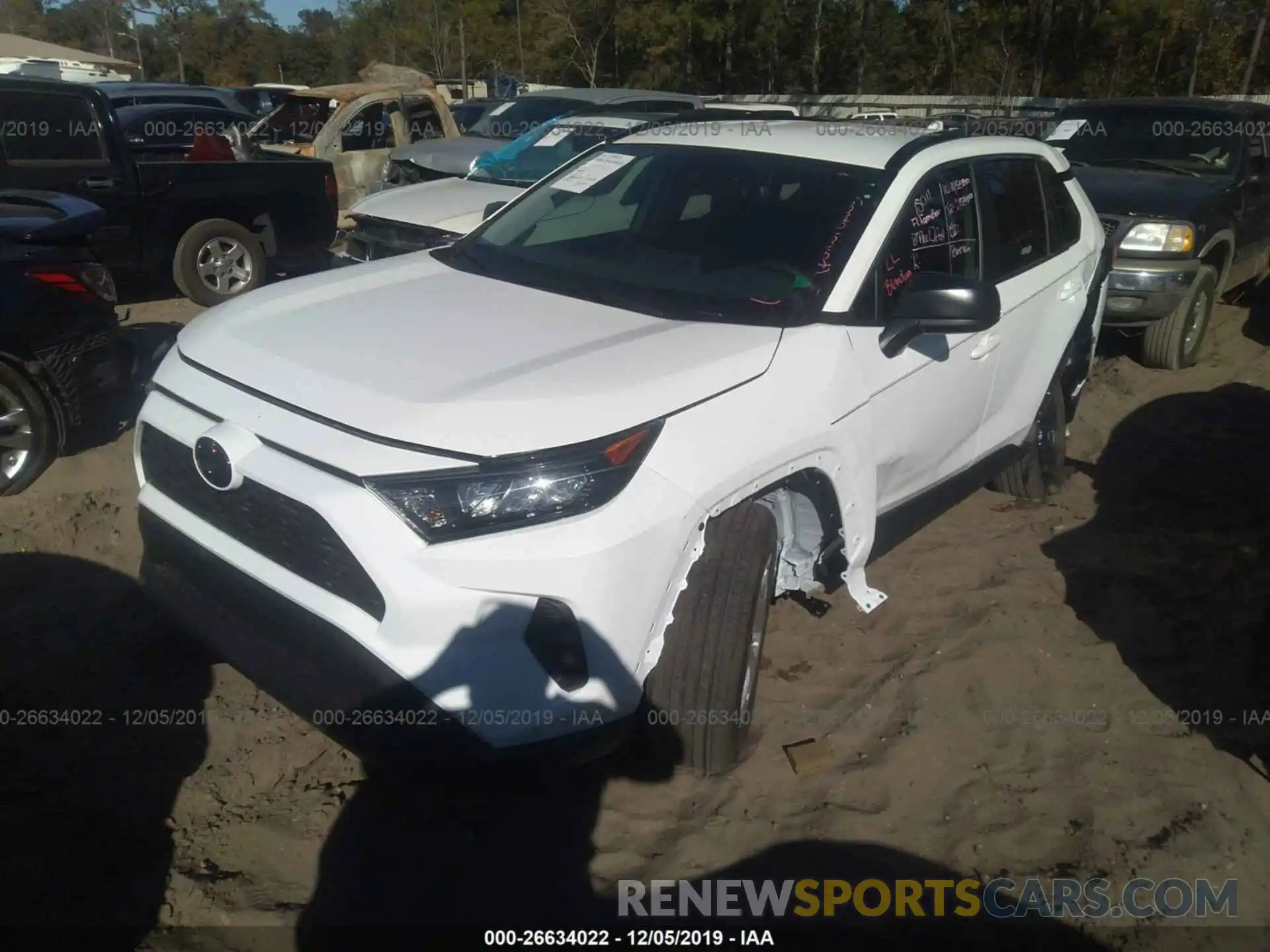 2 Photograph of a damaged car 2T3H1RFV6KC020759 TOYOTA RAV4 2019