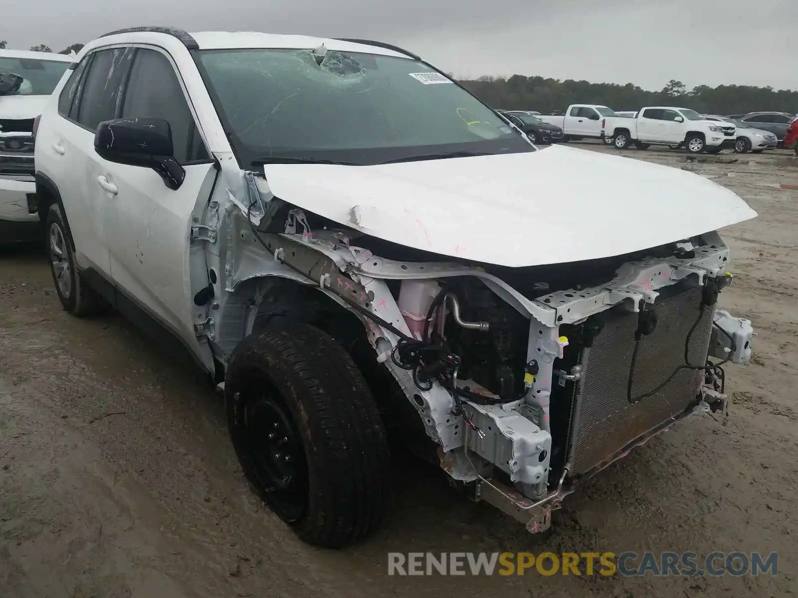 1 Photograph of a damaged car 2T3H1RFV6KC023659 TOYOTA RAV4 2019