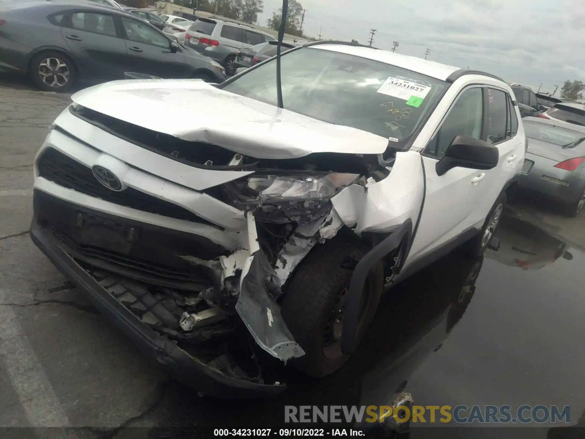 2 Photograph of a damaged car 2T3H1RFV6KW007900 TOYOTA RAV4 2019