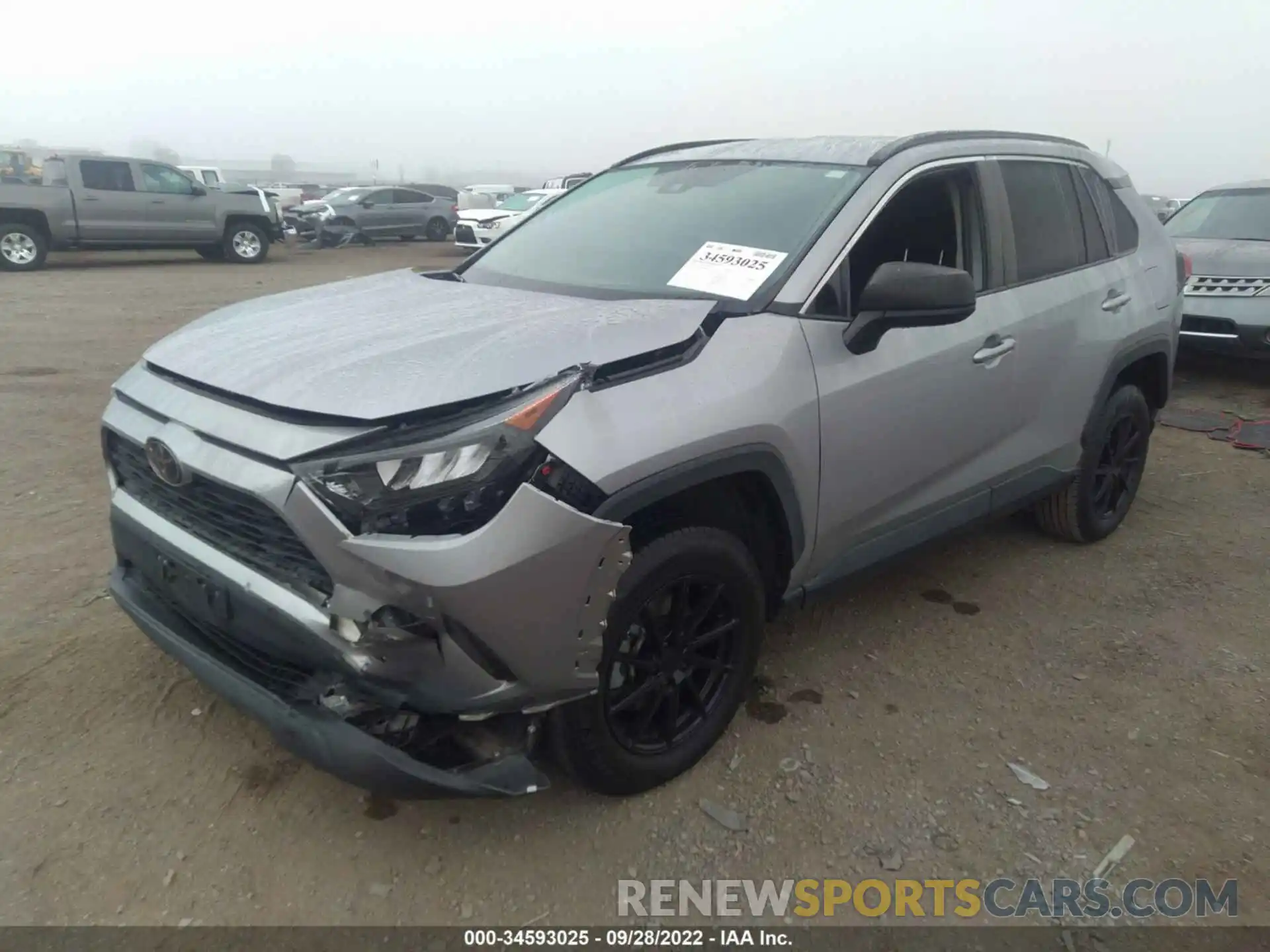 2 Photograph of a damaged car 2T3H1RFV6KW011977 TOYOTA RAV4 2019