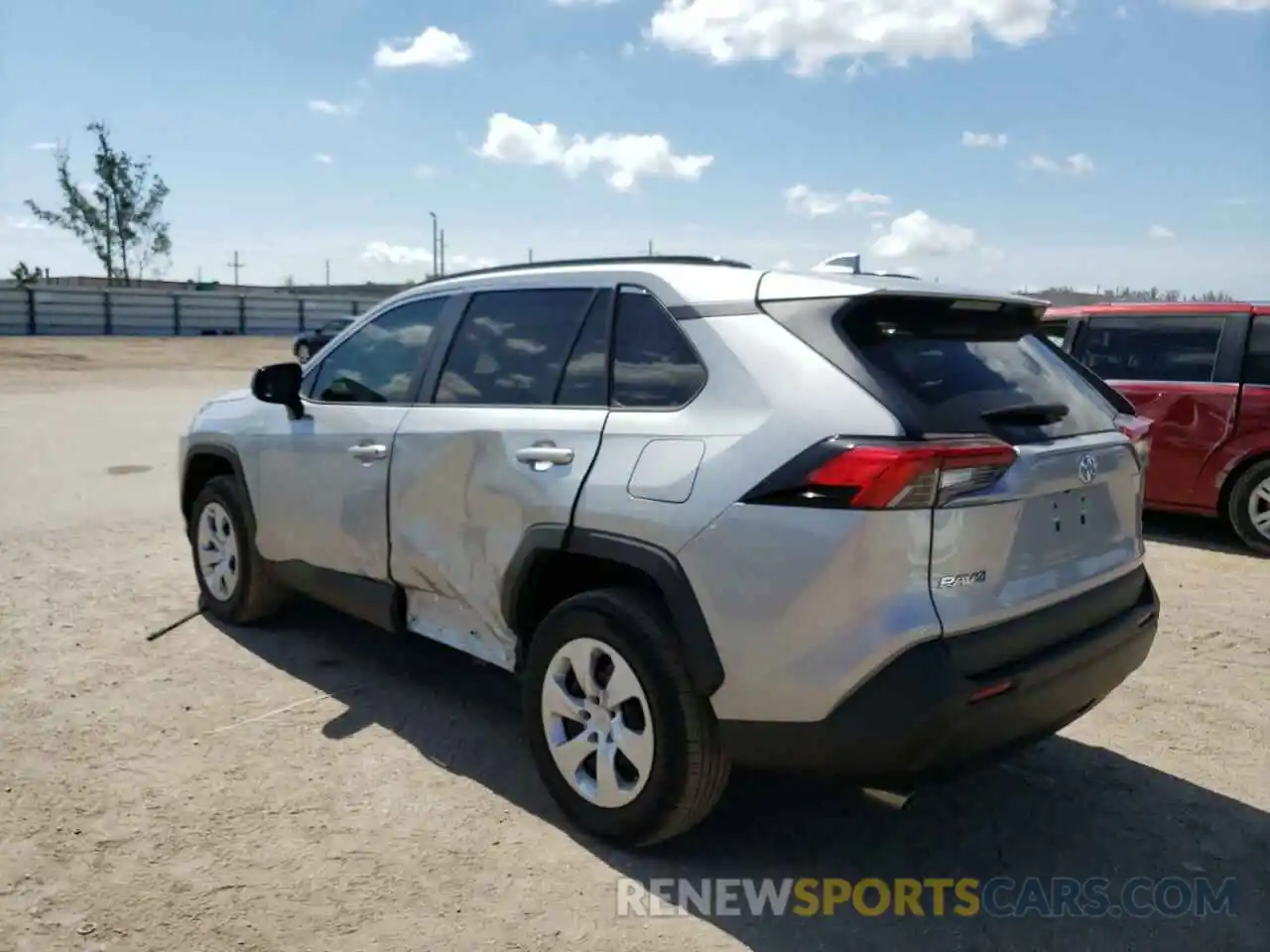 3 Фотография поврежденного автомобиля 2T3H1RFV6KW023949 TOYOTA RAV4 2019