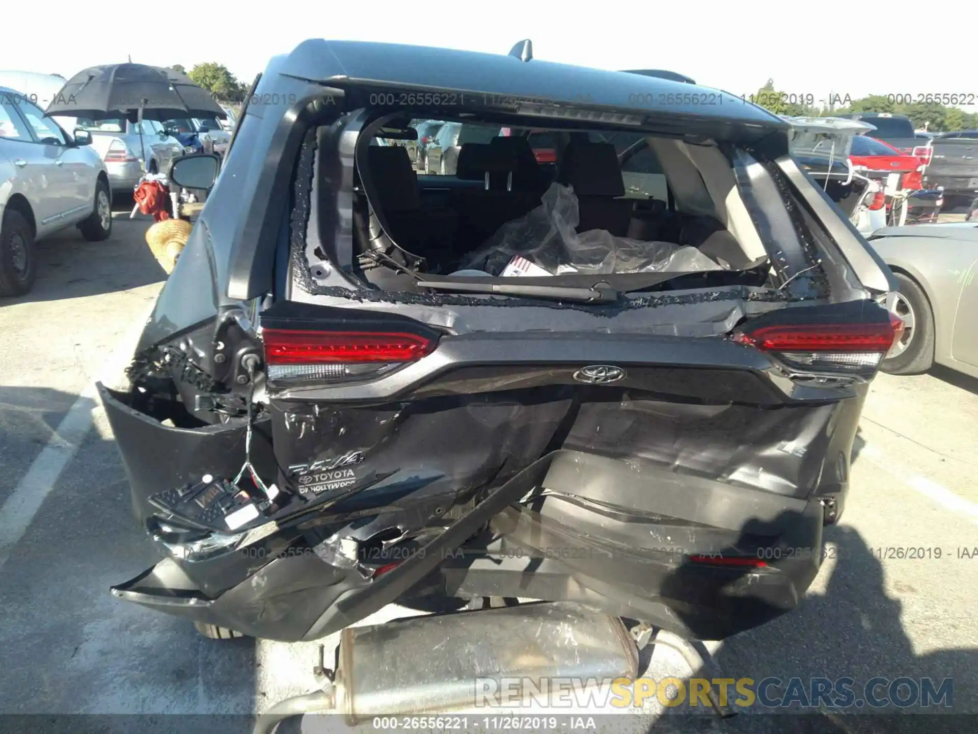 6 Фотография поврежденного автомобиля 2T3H1RFV6KW034501 TOYOTA RAV4 2019