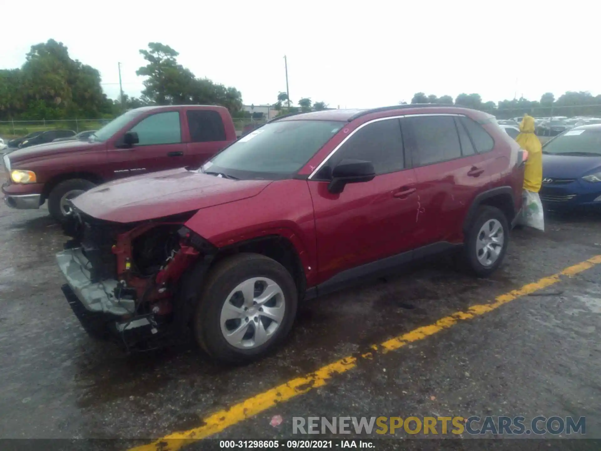 2 Photograph of a damaged car 2T3H1RFV6KW037138 TOYOTA RAV4 2019