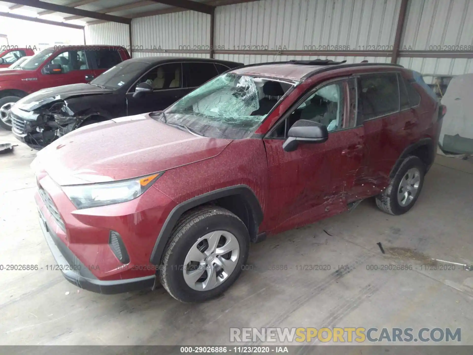 2 Photograph of a damaged car 2T3H1RFV6KW038645 TOYOTA RAV4 2019