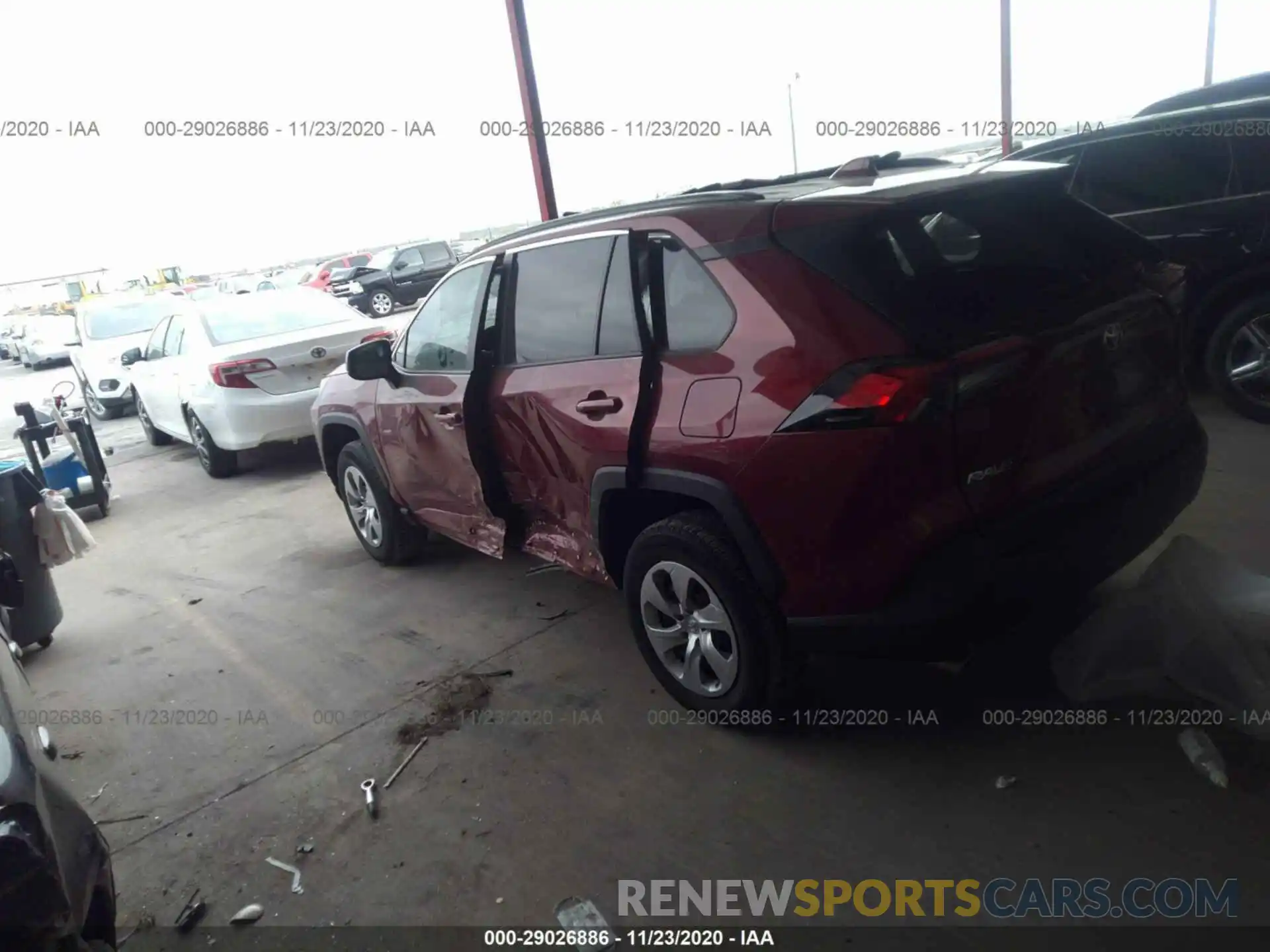 3 Фотография поврежденного автомобиля 2T3H1RFV6KW038645 TOYOTA RAV4 2019