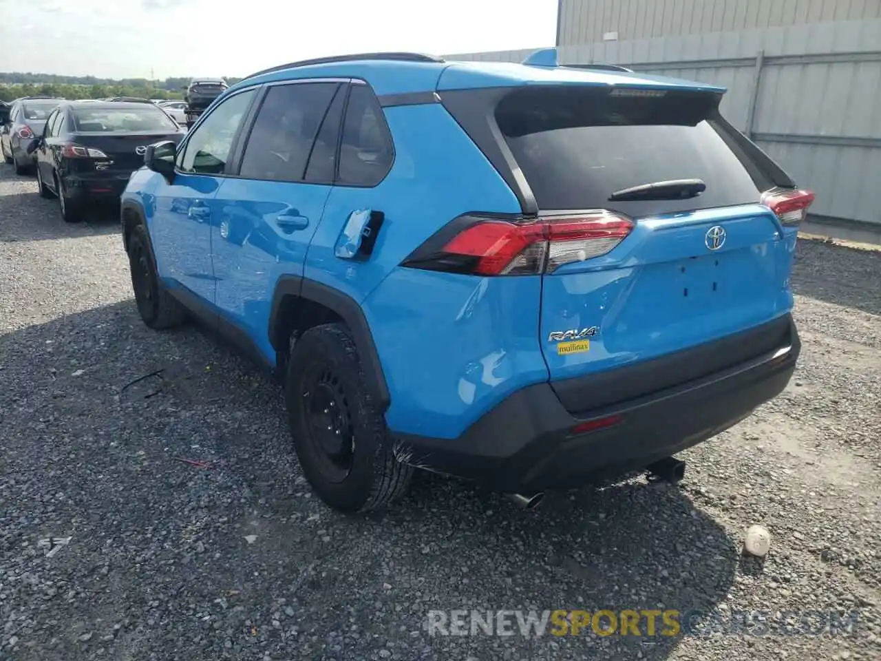 3 Фотография поврежденного автомобиля 2T3H1RFV6KW047443 TOYOTA RAV4 2019