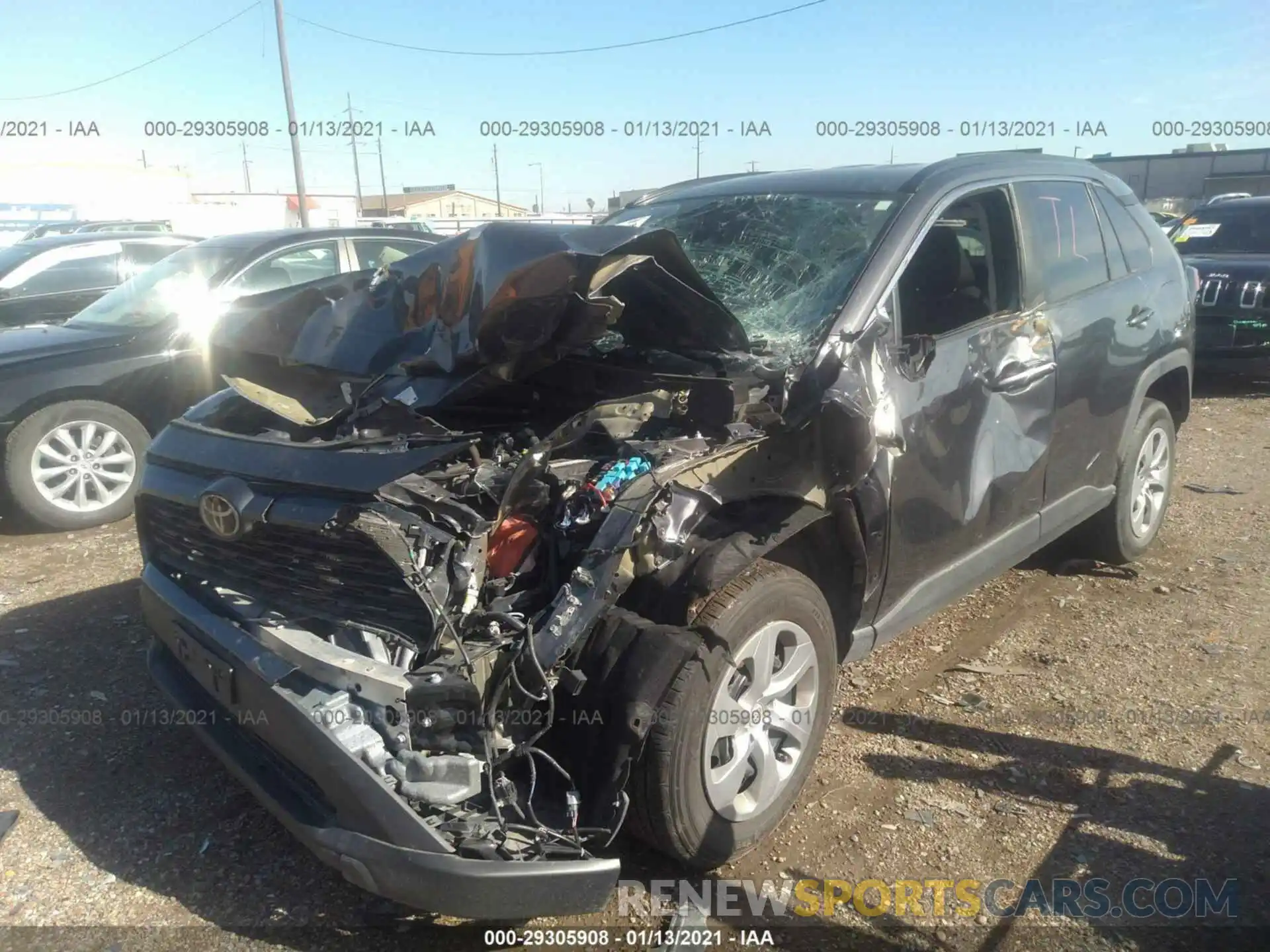 2 Photograph of a damaged car 2T3H1RFV7KC003081 TOYOTA RAV4 2019