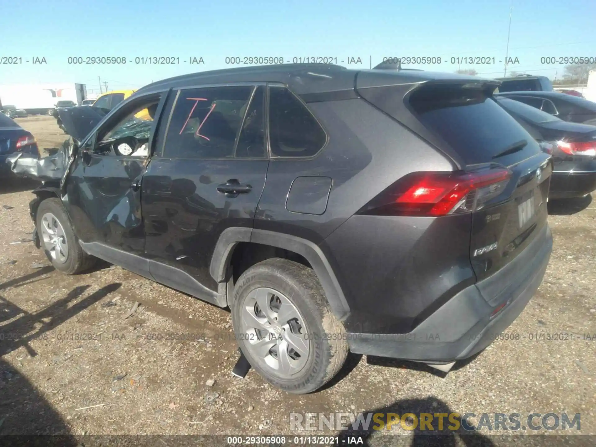 3 Фотография поврежденного автомобиля 2T3H1RFV7KC003081 TOYOTA RAV4 2019