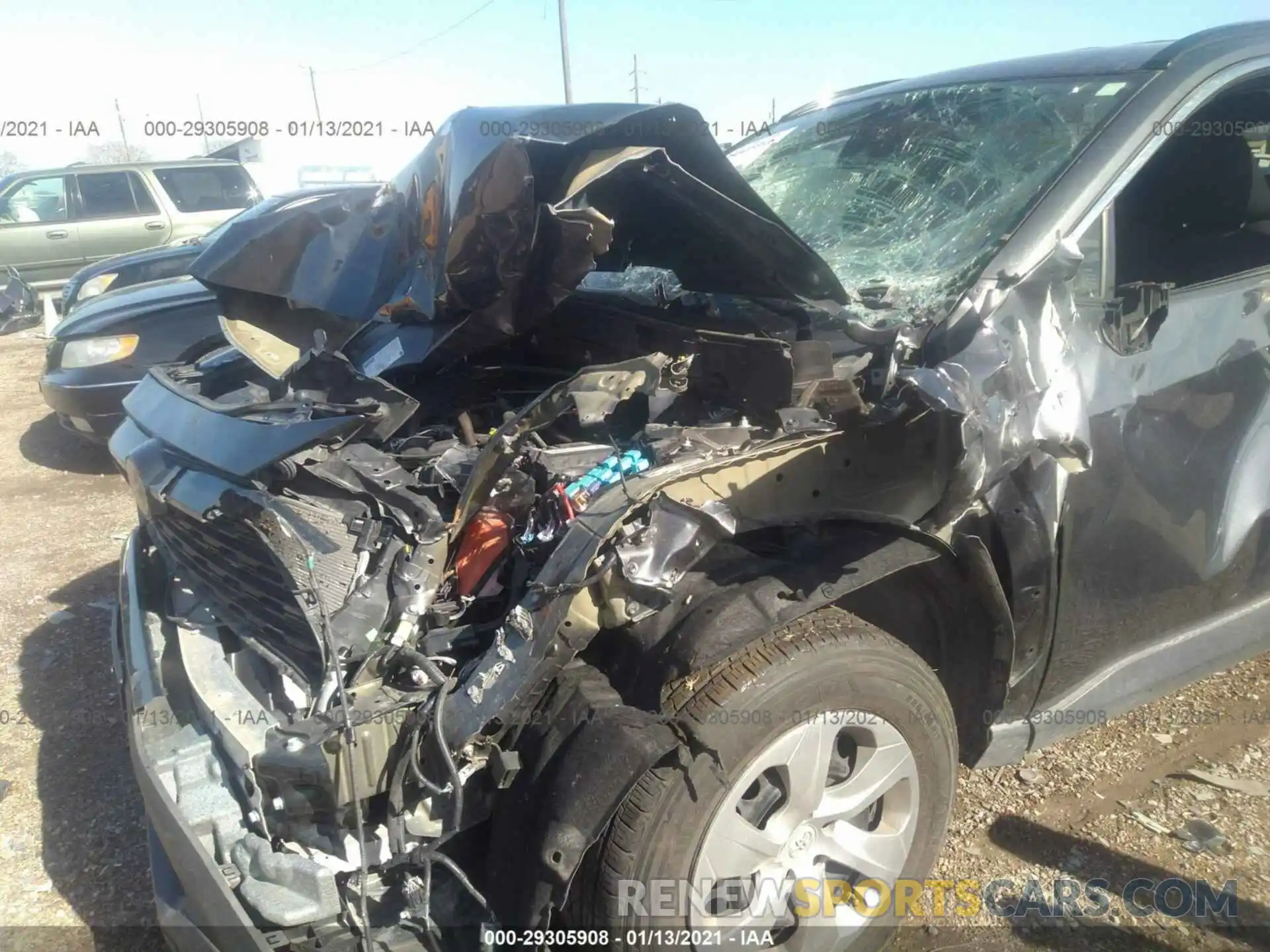 6 Фотография поврежденного автомобиля 2T3H1RFV7KC003081 TOYOTA RAV4 2019