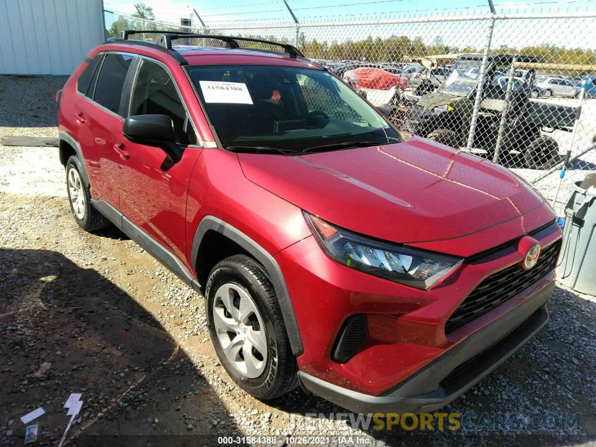 1 Photograph of a damaged car 2T3H1RFV7KC010385 TOYOTA RAV4 2019