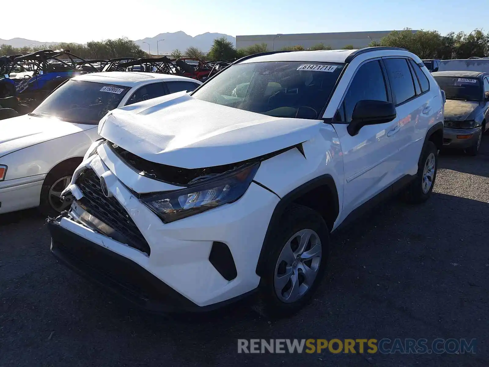 2 Photograph of a damaged car 2T3H1RFV7KC018373 TOYOTA RAV4 2019