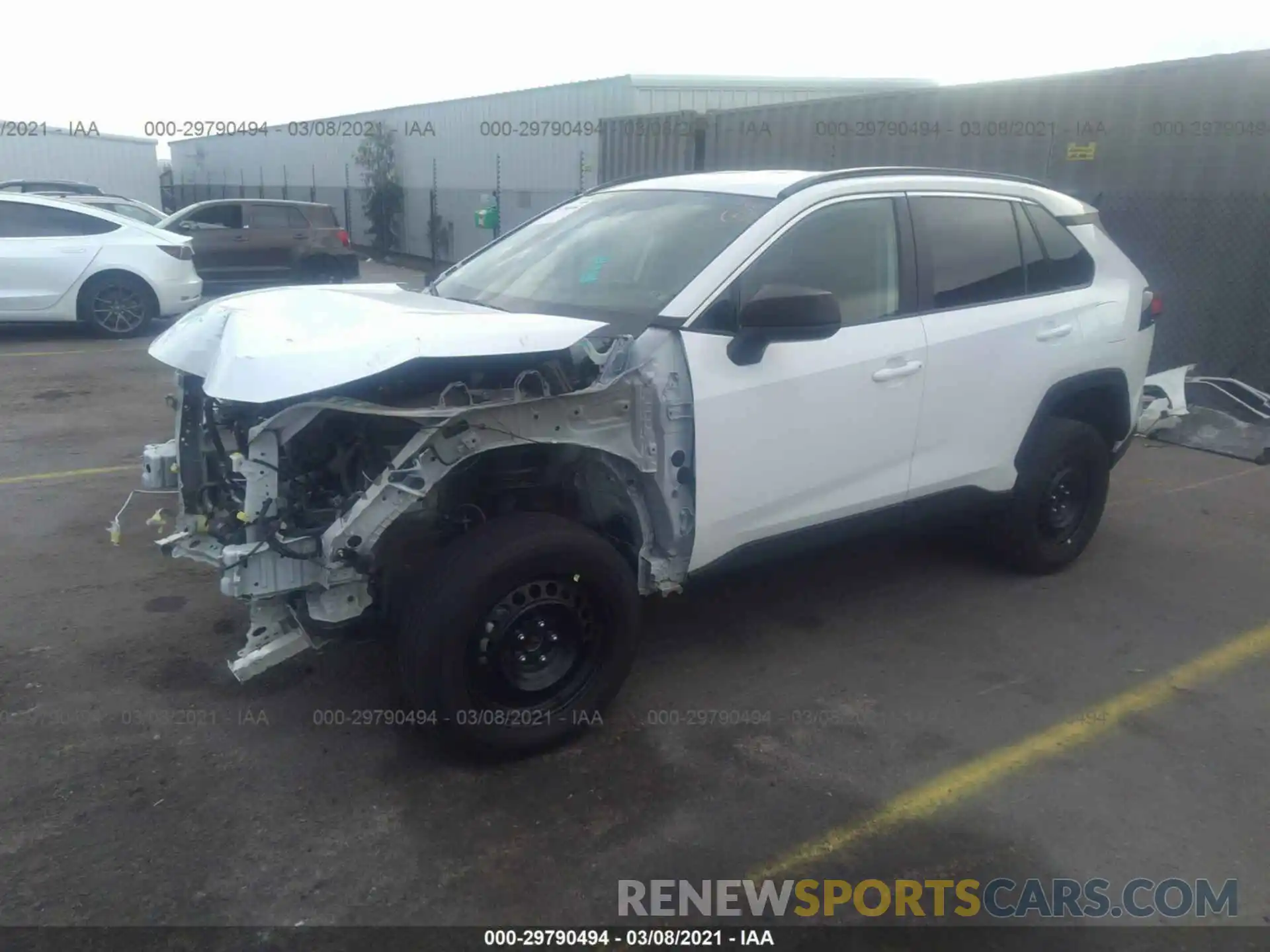 2 Фотография поврежденного автомобиля 2T3H1RFV7KC019474 TOYOTA RAV4 2019