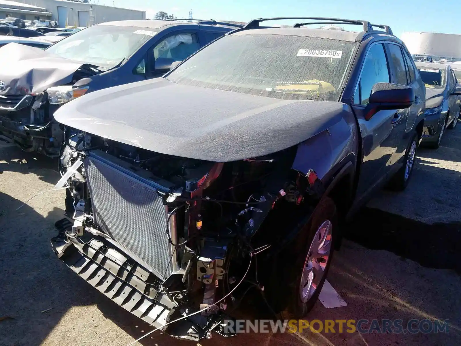 2 Photograph of a damaged car 2T3H1RFV7KC020964 TOYOTA RAV4 2019