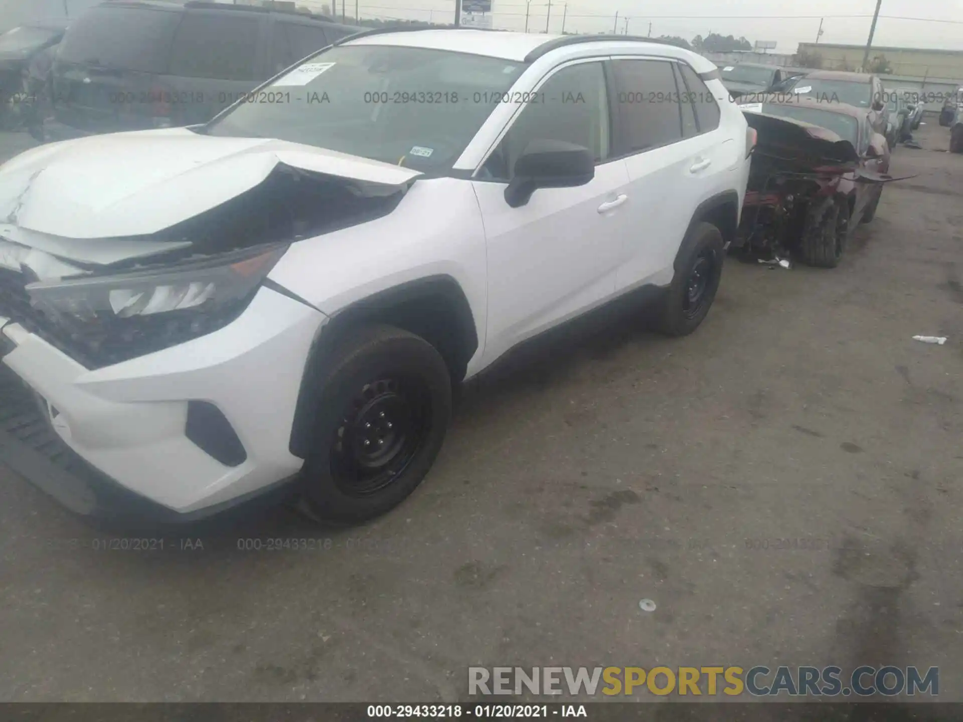 2 Фотография поврежденного автомобиля 2T3H1RFV7KC021354 TOYOTA RAV4 2019