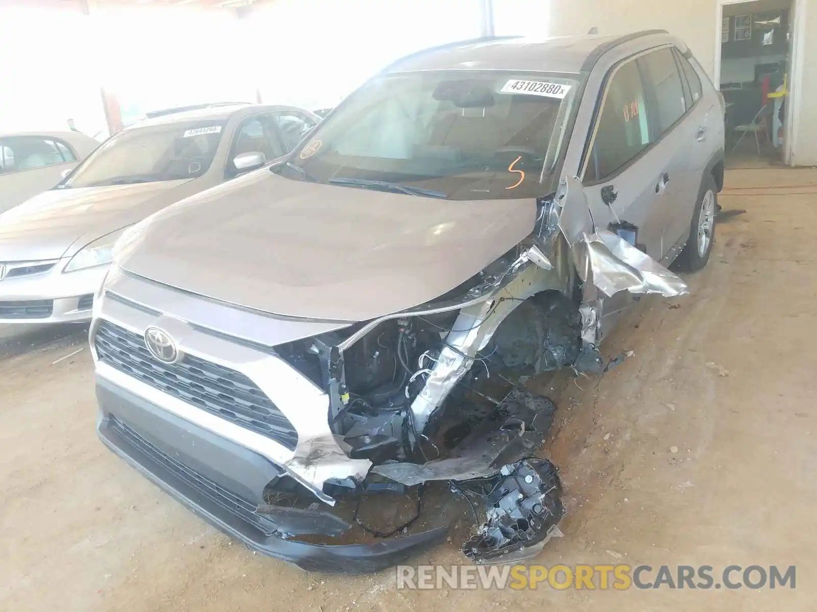 2 Photograph of a damaged car 2T3H1RFV7KC023959 TOYOTA RAV4 2019