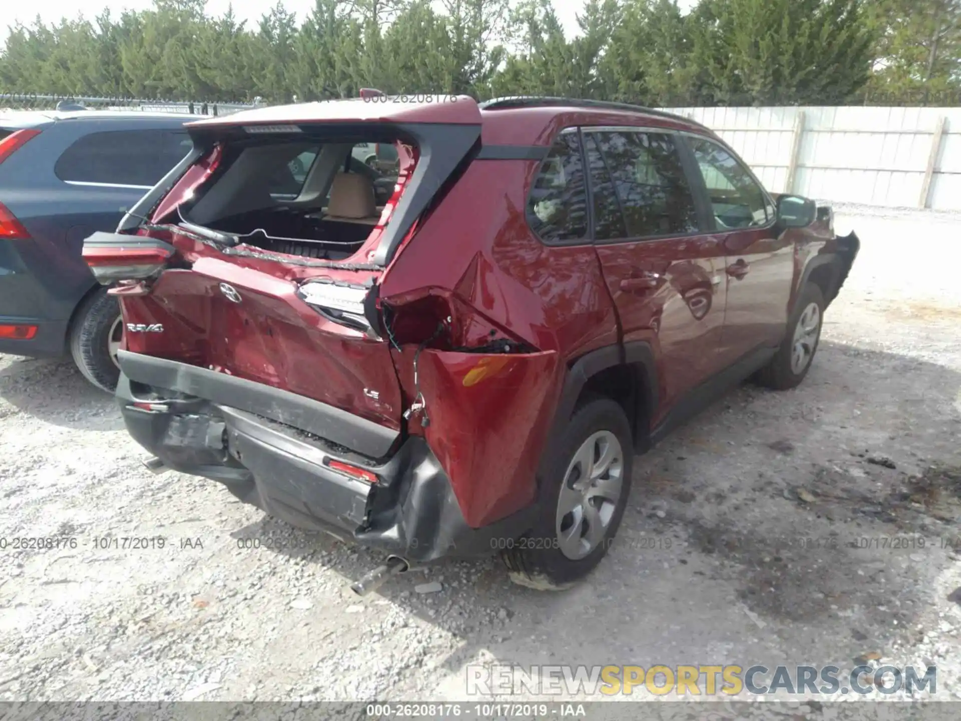 4 Фотография поврежденного автомобиля 2T3H1RFV7KW001202 TOYOTA RAV4 2019