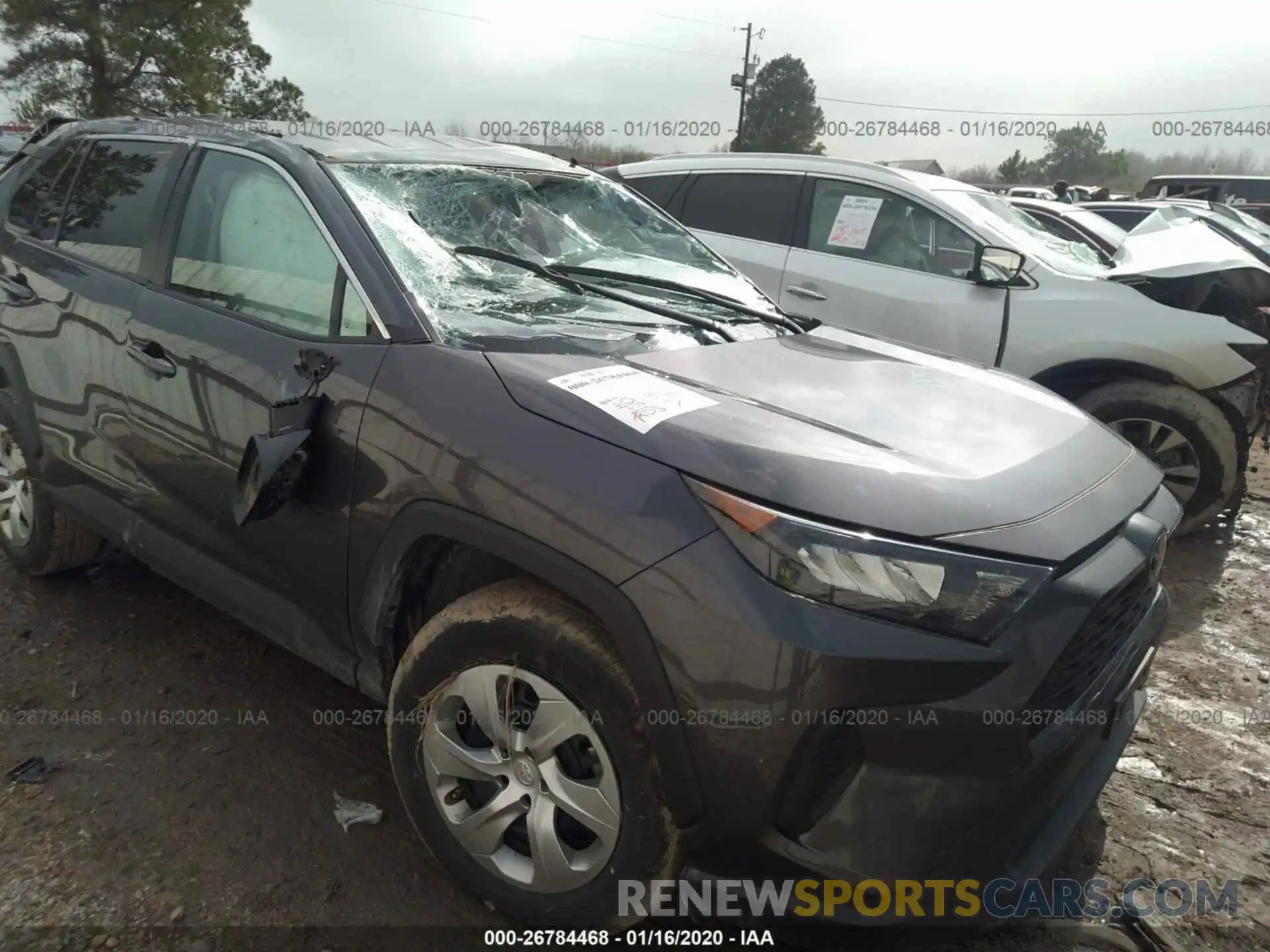 1 Photograph of a damaged car 2T3H1RFV7KW003211 TOYOTA RAV4 2019