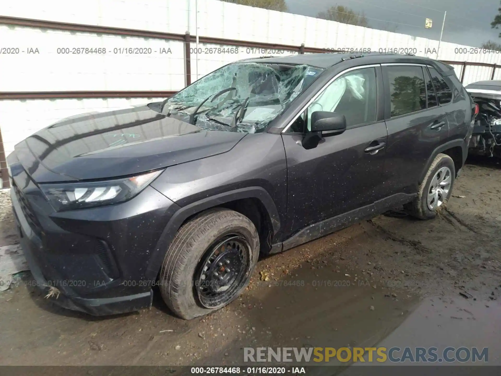 2 Фотография поврежденного автомобиля 2T3H1RFV7KW003211 TOYOTA RAV4 2019