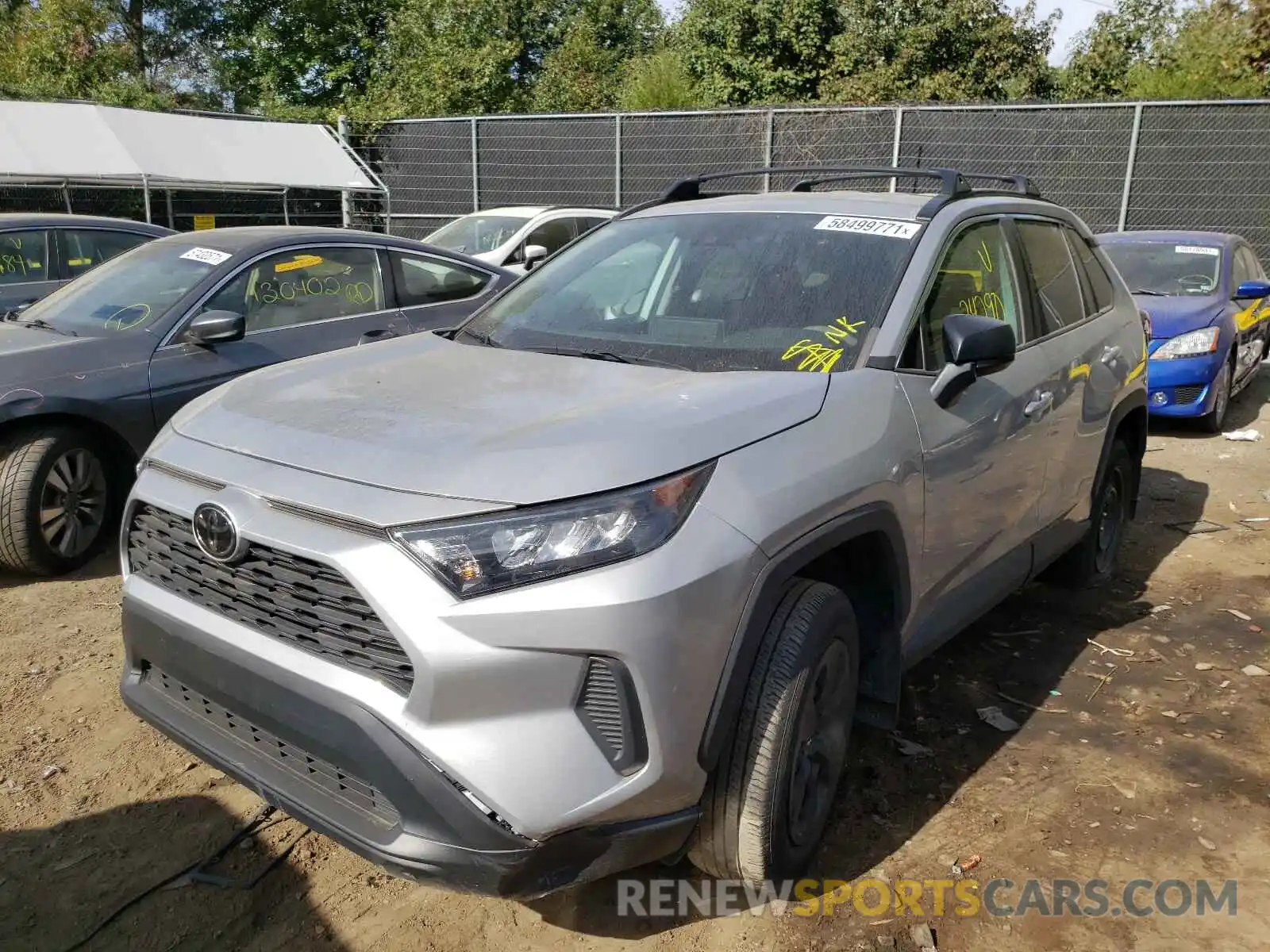 2 Photograph of a damaged car 2T3H1RFV7KW005590 TOYOTA RAV4 2019