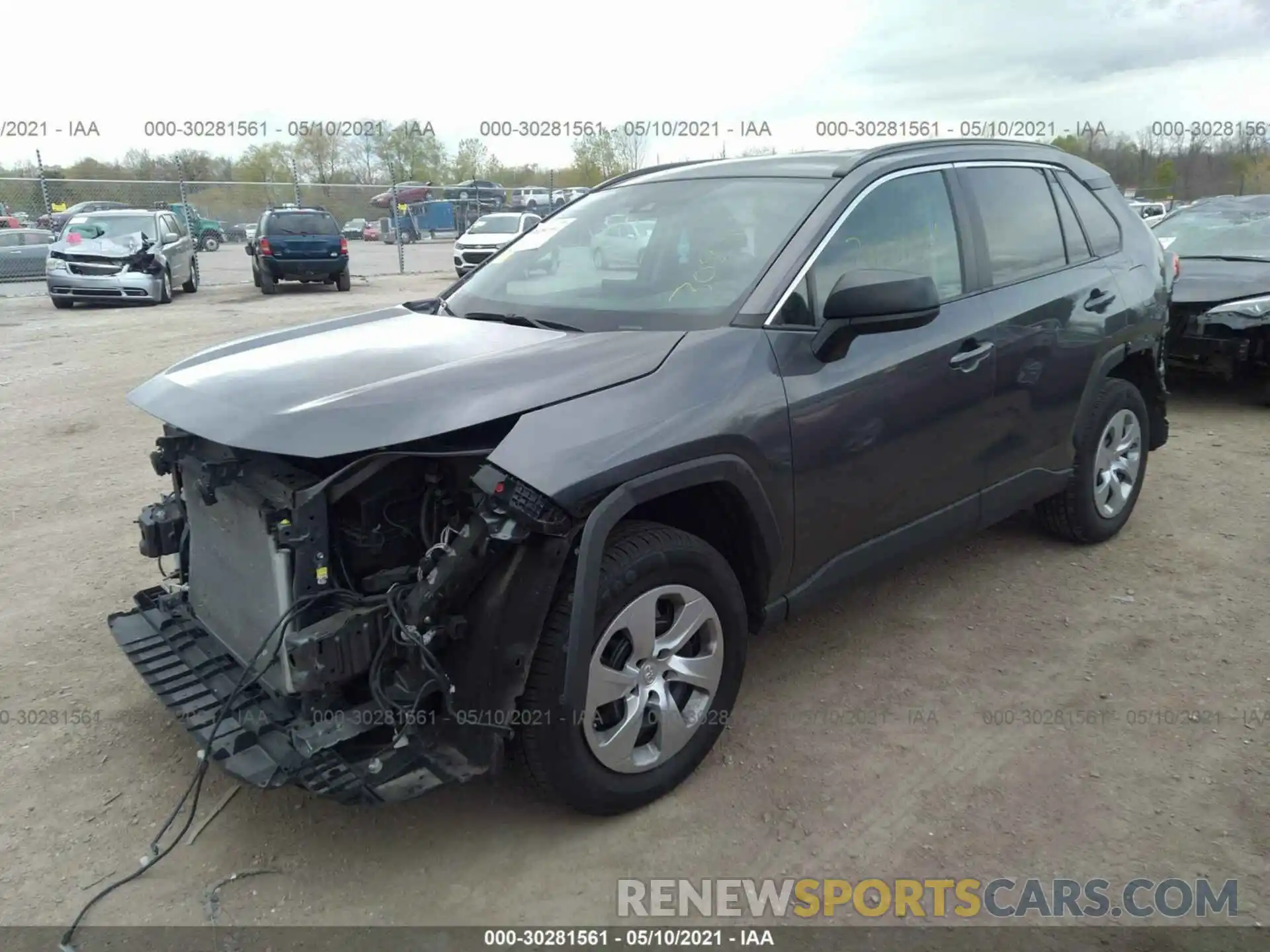 2 Фотография поврежденного автомобиля 2T3H1RFV7KW017142 TOYOTA RAV4 2019