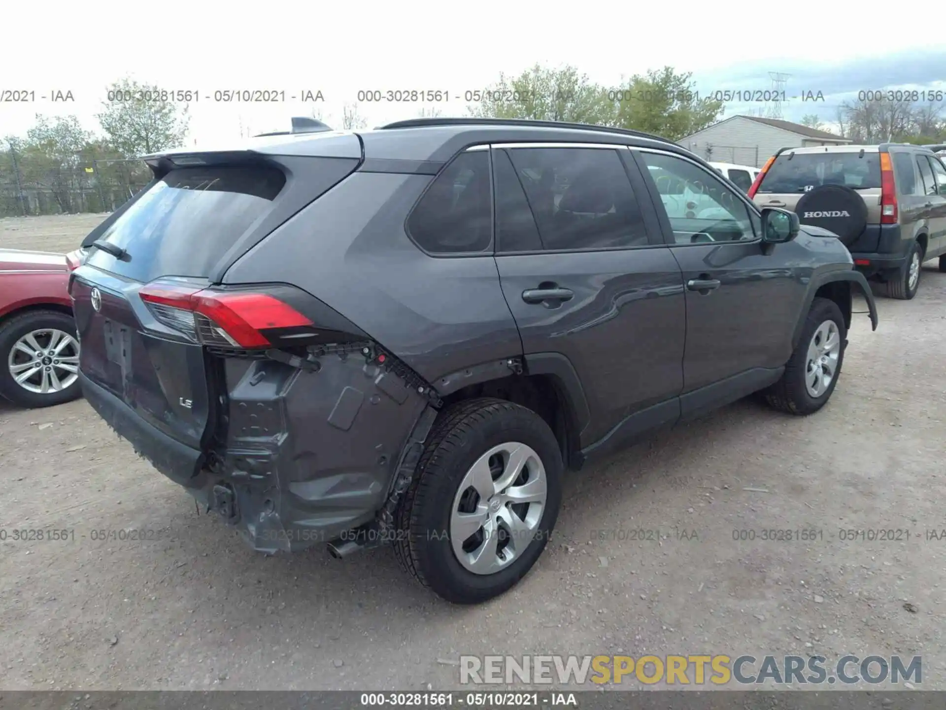 4 Фотография поврежденного автомобиля 2T3H1RFV7KW017142 TOYOTA RAV4 2019