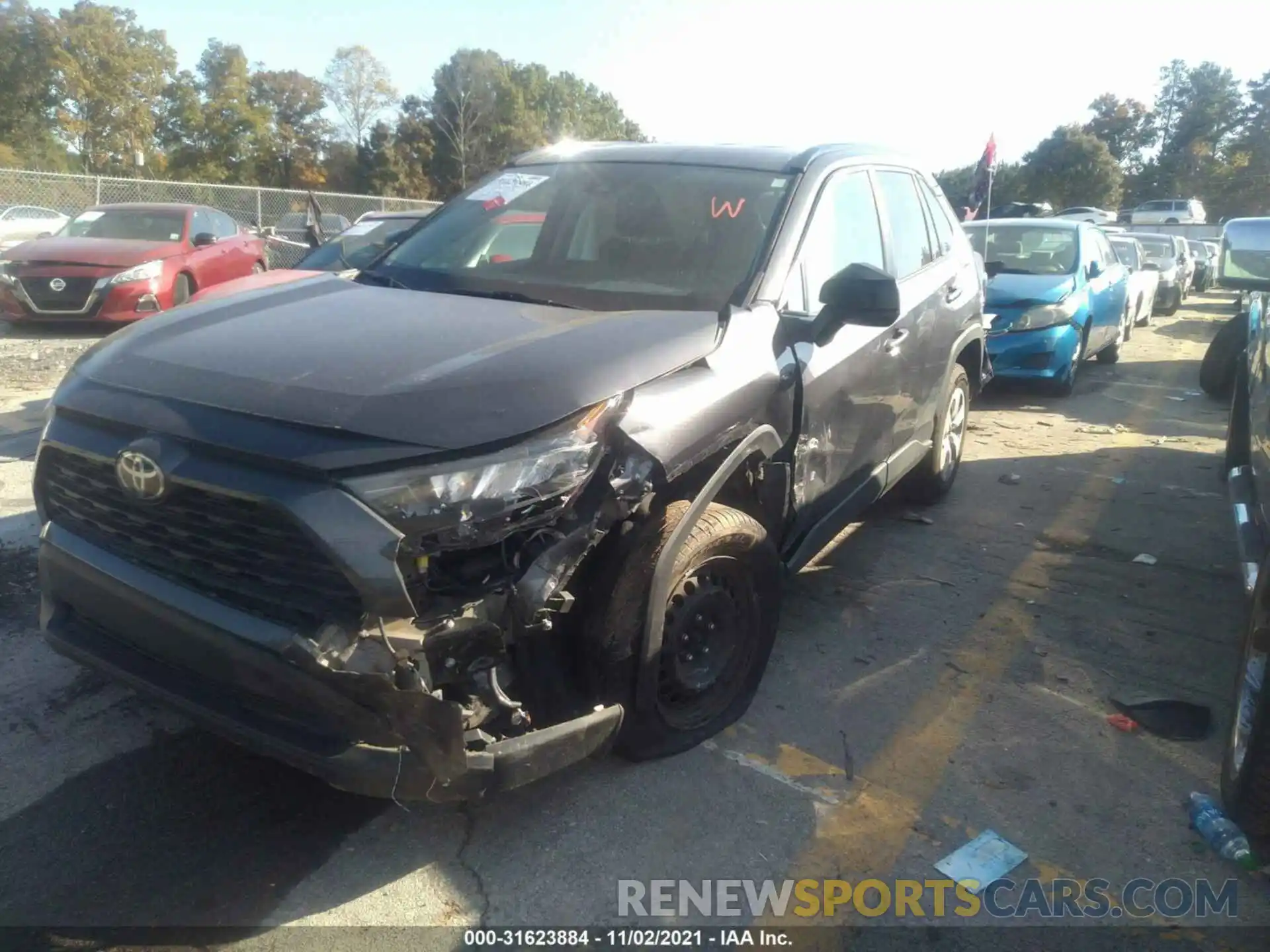 2 Photograph of a damaged car 2T3H1RFV7KW019716 TOYOTA RAV4 2019