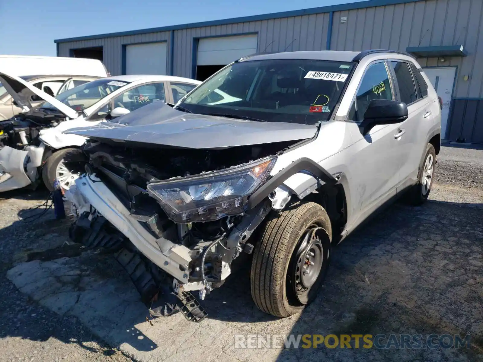 2 Photograph of a damaged car 2T3H1RFV7KW019733 TOYOTA RAV4 2019