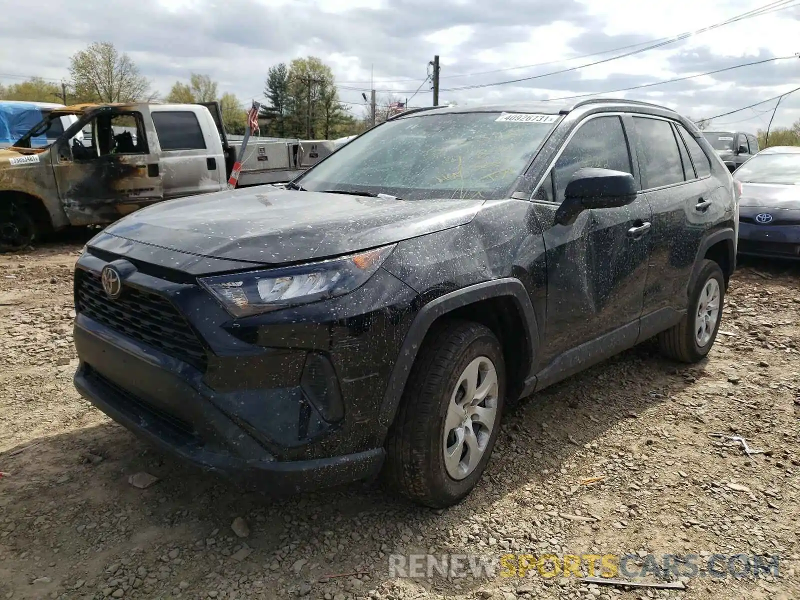 2 Фотография поврежденного автомобиля 2T3H1RFV7KW021384 TOYOTA RAV4 2019