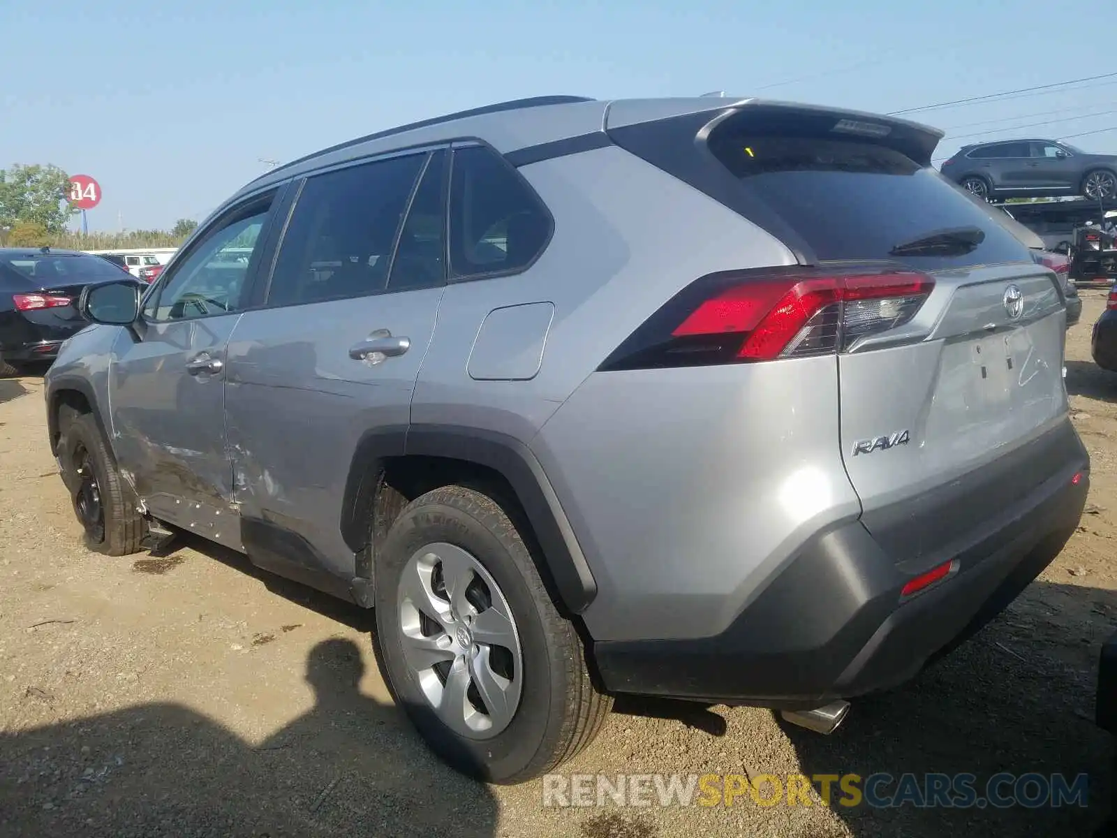 3 Photograph of a damaged car 2T3H1RFV7KW032384 TOYOTA RAV4 2019