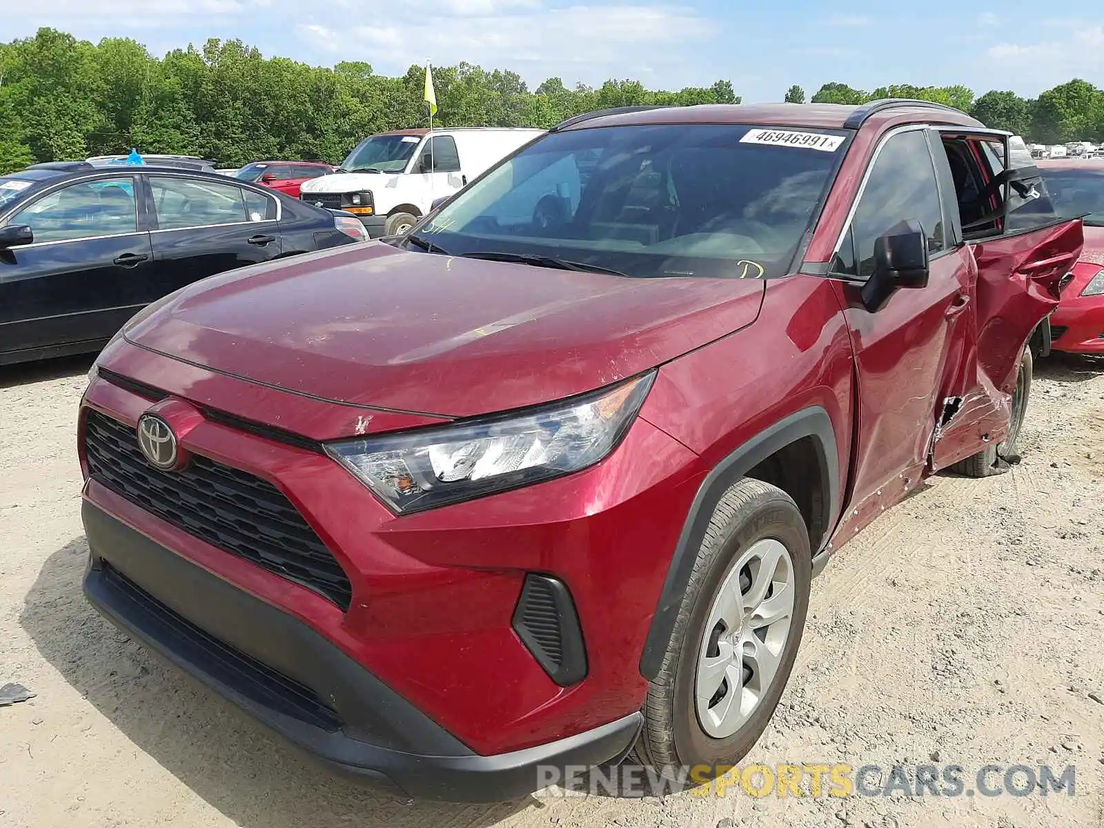 2 Фотография поврежденного автомобиля 2T3H1RFV7KW034815 TOYOTA RAV4 2019