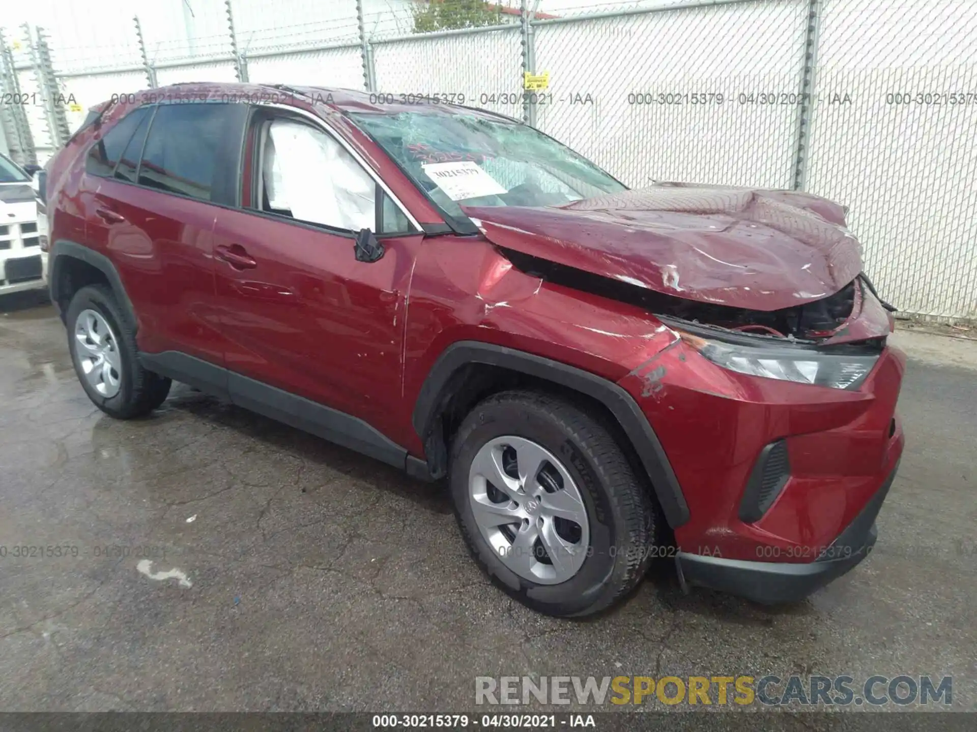 1 Photograph of a damaged car 2T3H1RFV7KW037150 TOYOTA RAV4 2019