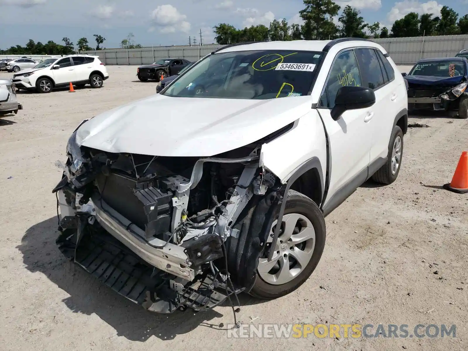 2 Photograph of a damaged car 2T3H1RFV7KW038167 TOYOTA RAV4 2019