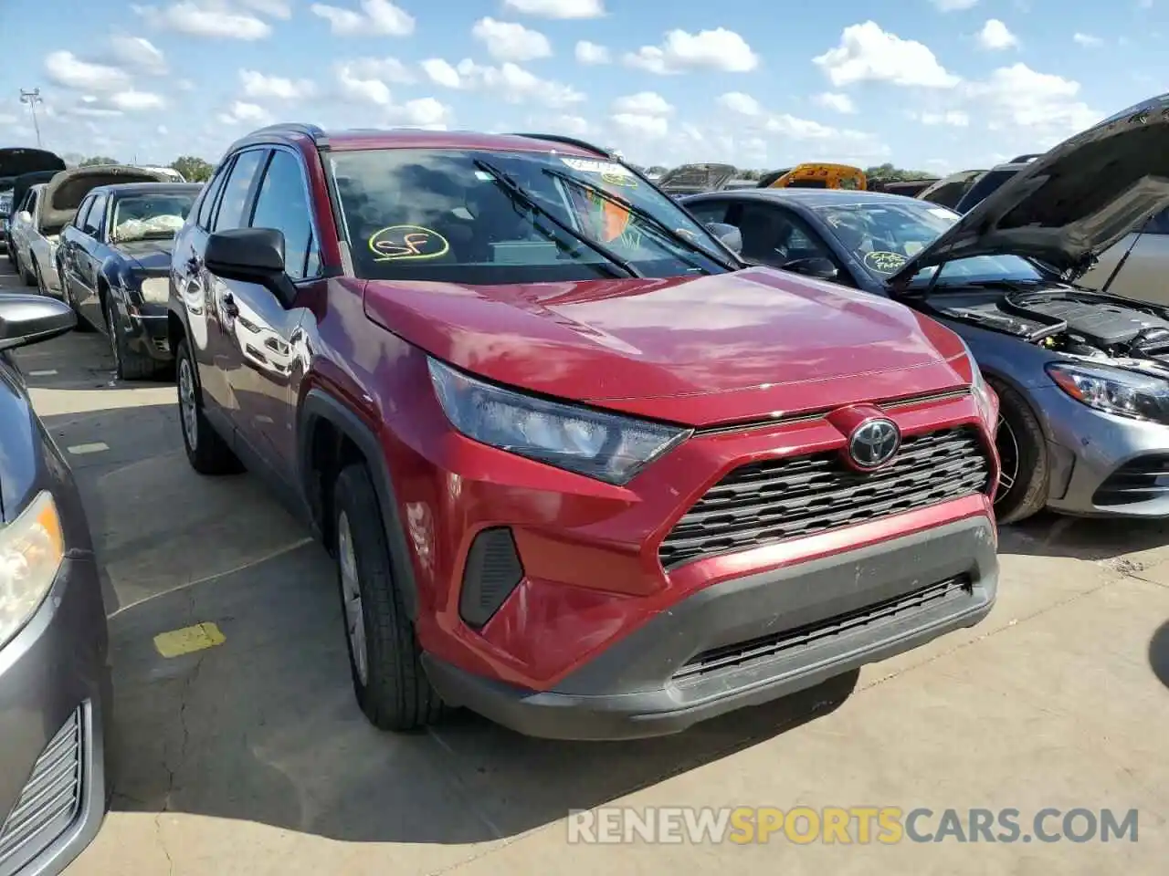 1 Фотография поврежденного автомобиля 2T3H1RFV7KW040436 TOYOTA RAV4 2019