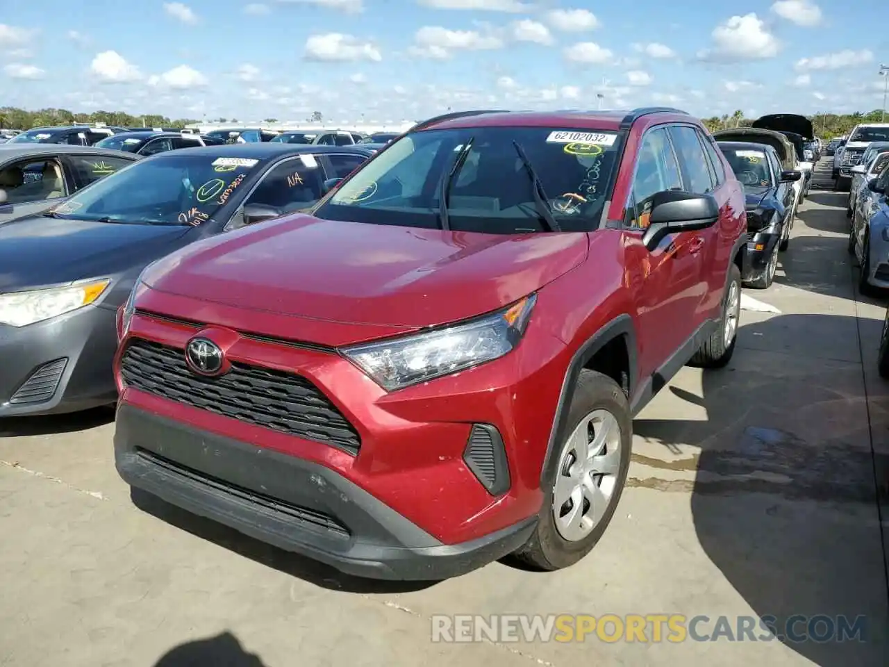 2 Фотография поврежденного автомобиля 2T3H1RFV7KW040436 TOYOTA RAV4 2019