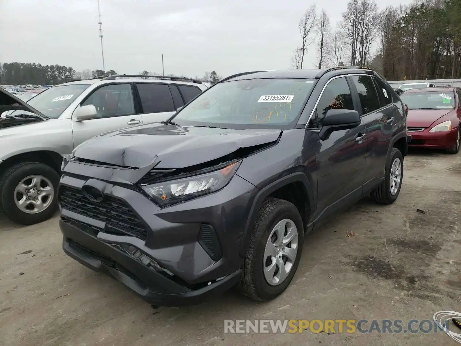 2 Фотография поврежденного автомобиля 2T3H1RFV7KW042171 TOYOTA RAV4 2019