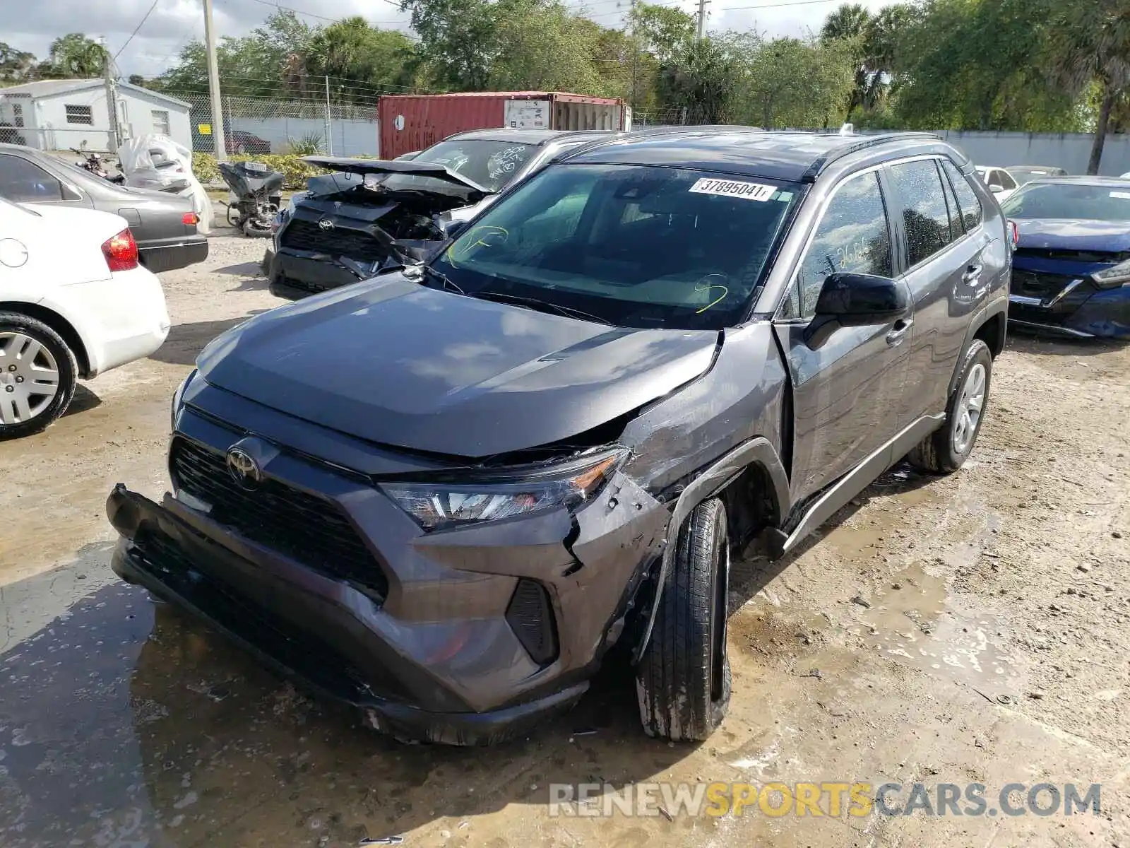 2 Photograph of a damaged car 2T3H1RFV7KW044227 TOYOTA RAV4 2019