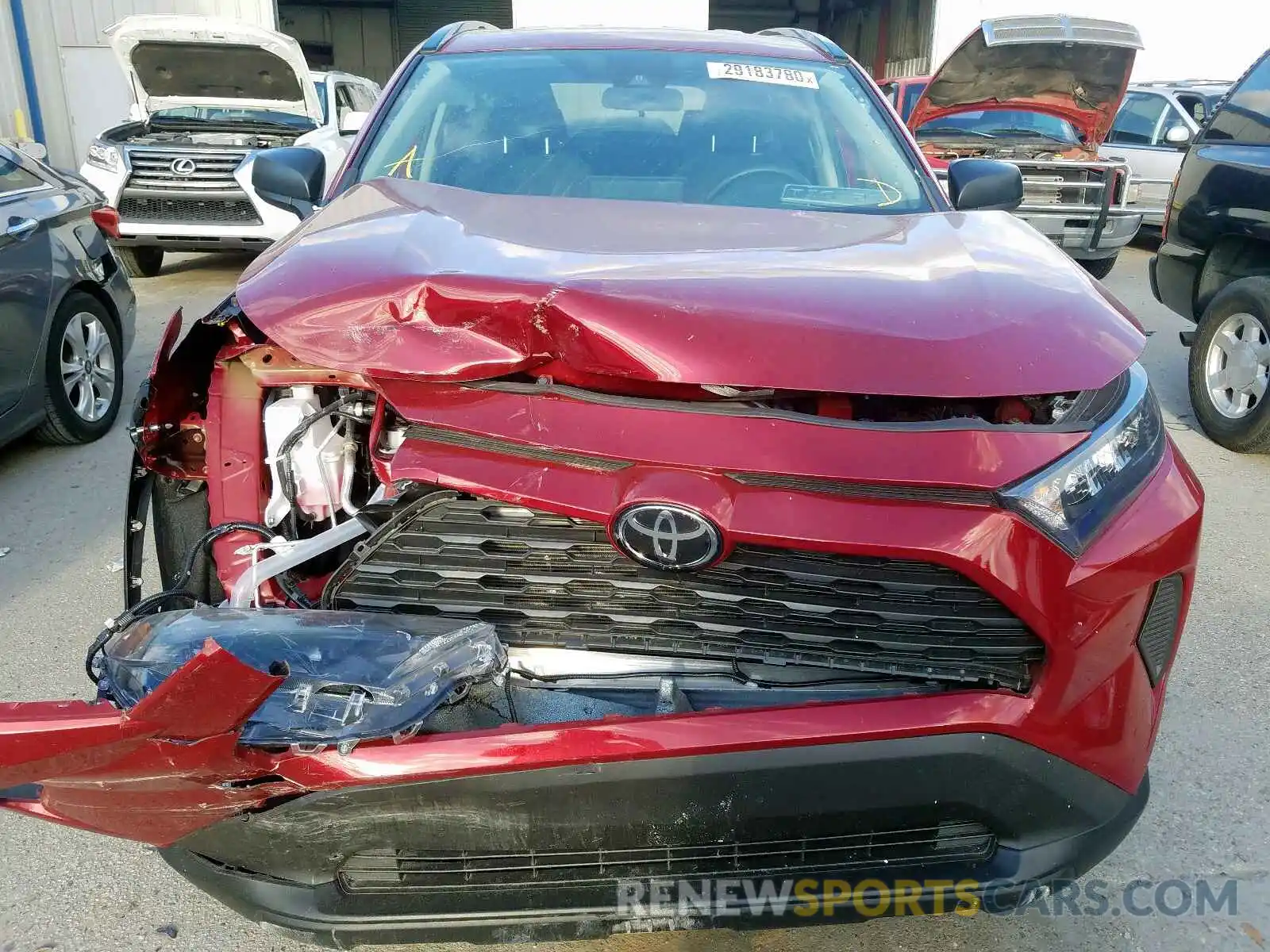 9 Photograph of a damaged car 2T3H1RFV7KW046219 TOYOTA RAV4 2019