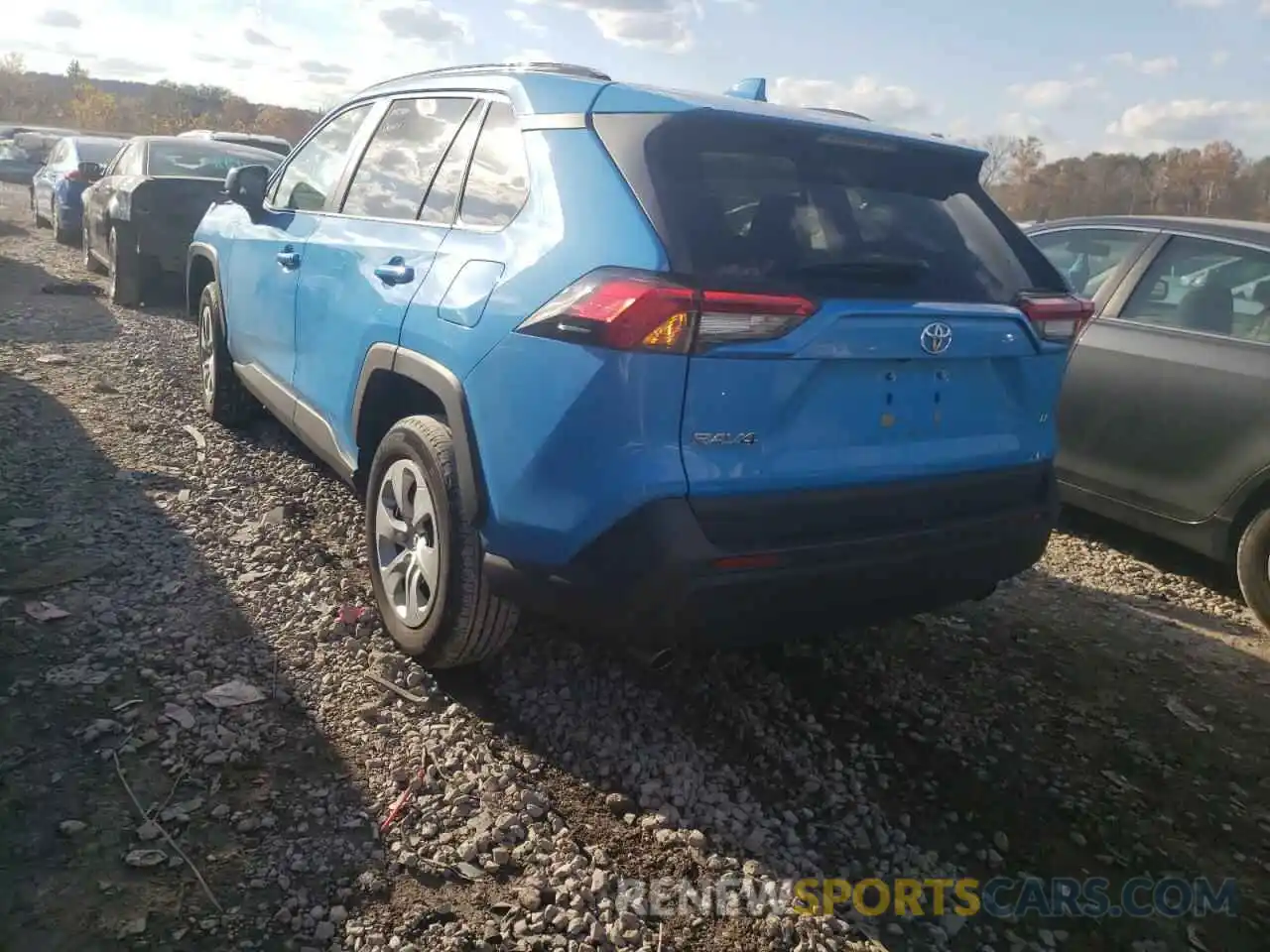 3 Photograph of a damaged car 2T3H1RFV7KW046821 TOYOTA RAV4 2019