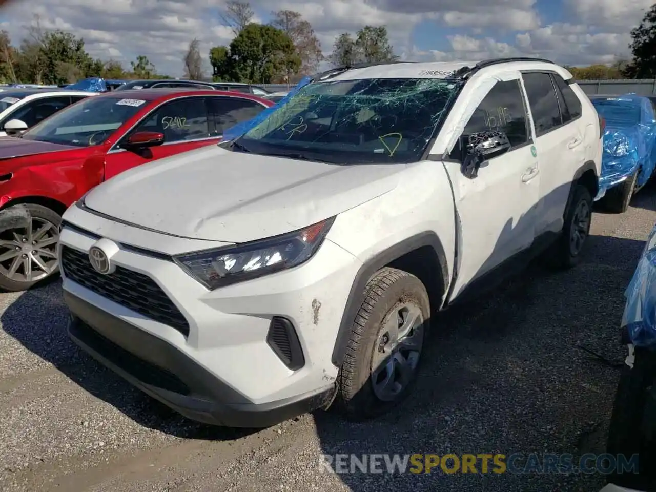 2 Photograph of a damaged car 2T3H1RFV7KW052585 TOYOTA RAV4 2019