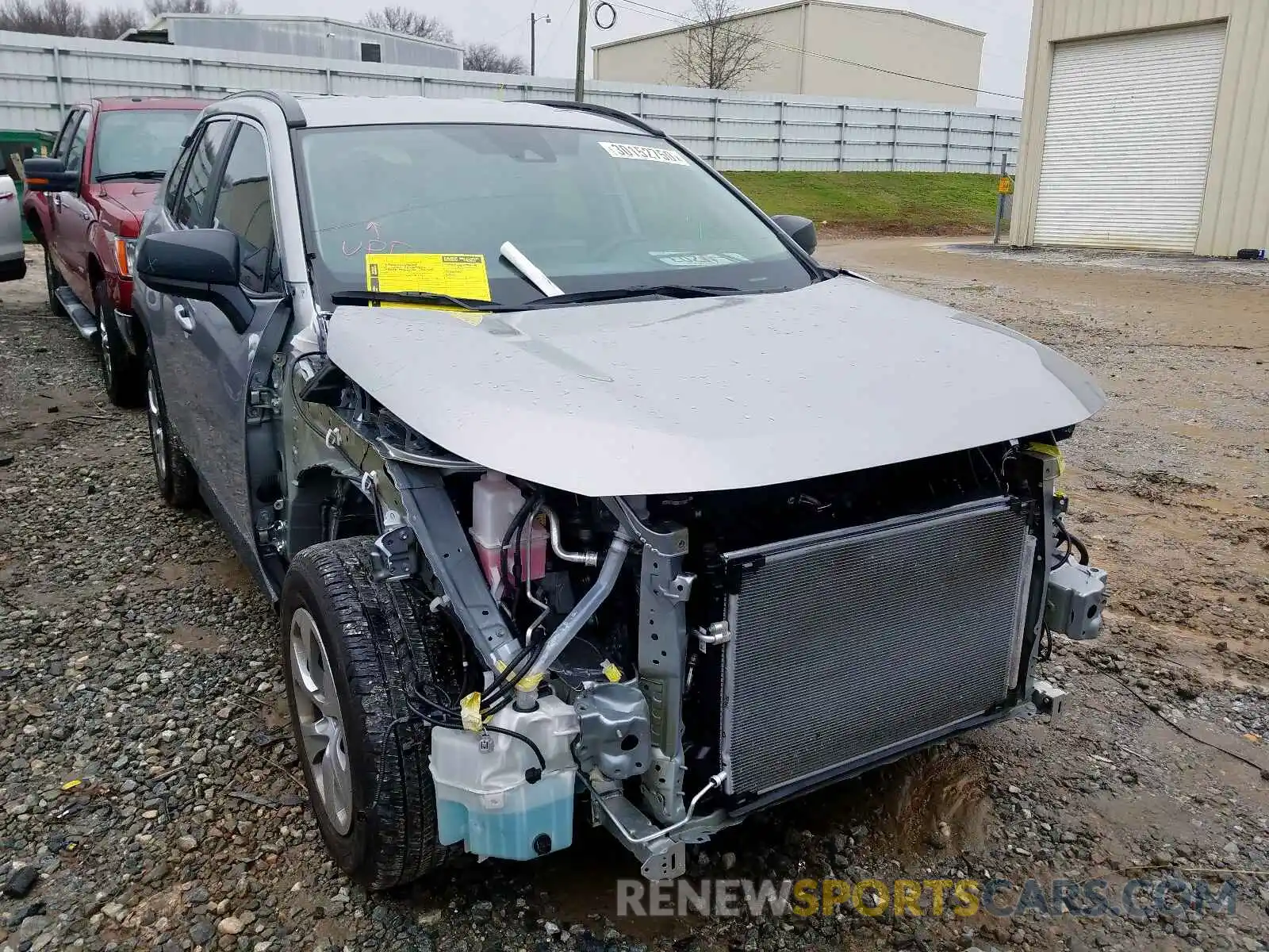 1 Photograph of a damaged car 2T3H1RFV8KC008032 TOYOTA RAV4 2019