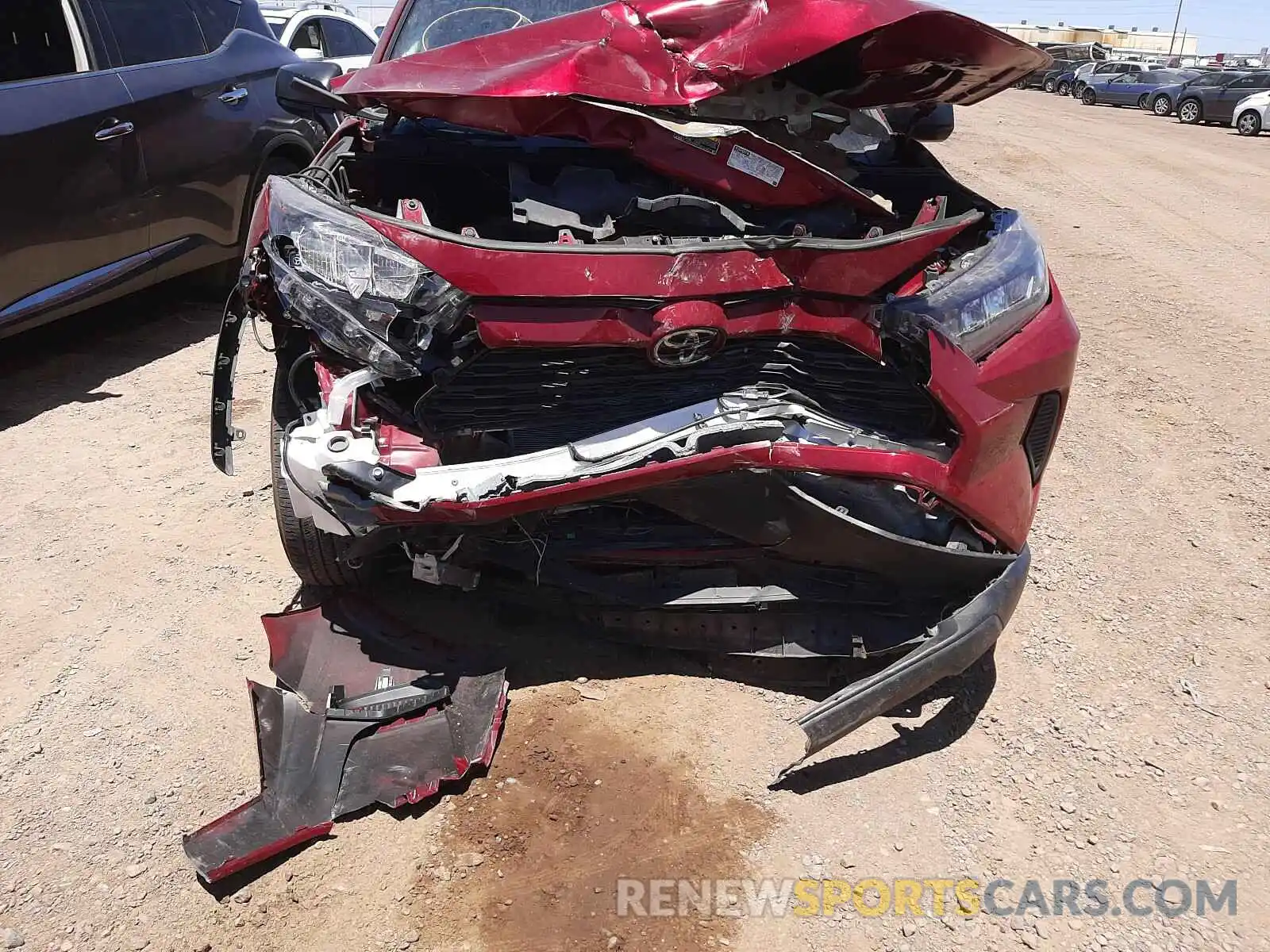 9 Photograph of a damaged car 2T3H1RFV8KC013571 TOYOTA RAV4 2019